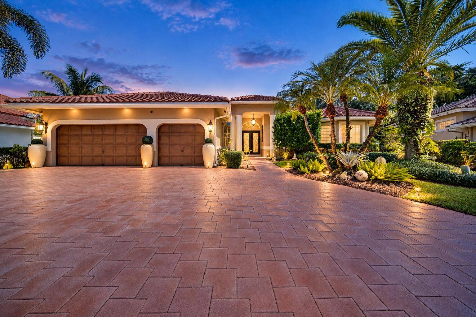 1051 NW 121ST Terrace, Coral Springs, FL 33071 Twilight Mediterranean Home and Tropical