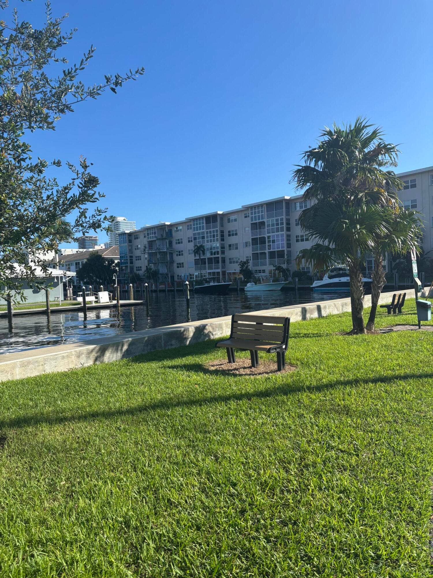 Small waterfront dog park across the street