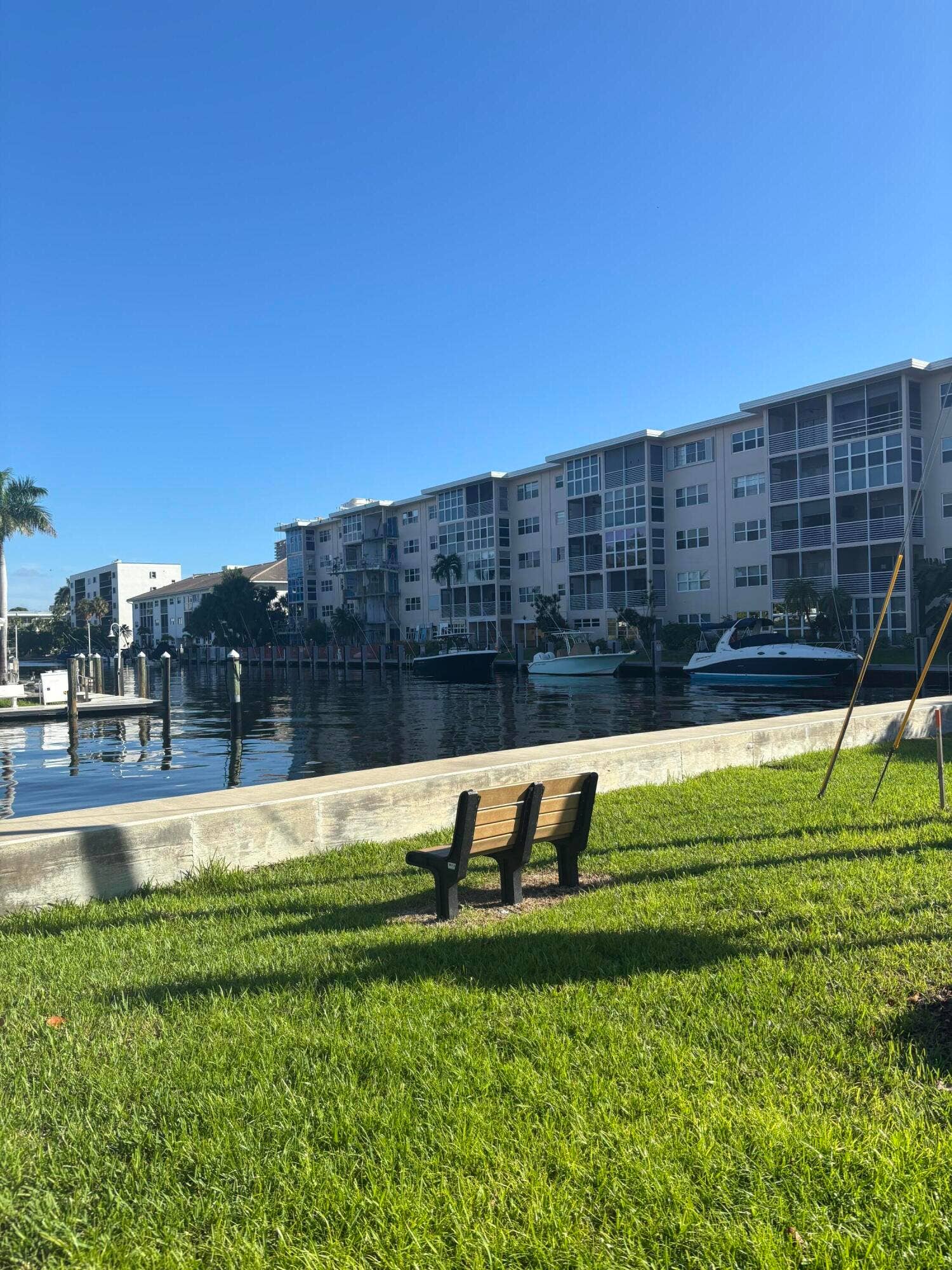 Small waterfront dog park across the street