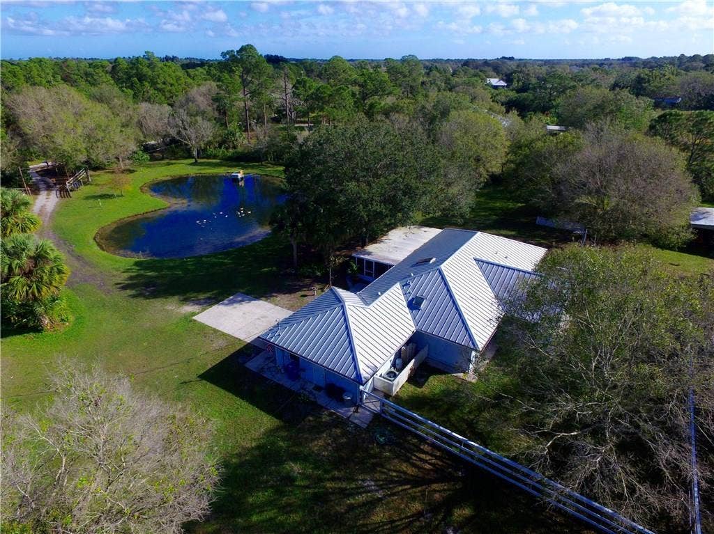 House & Pond