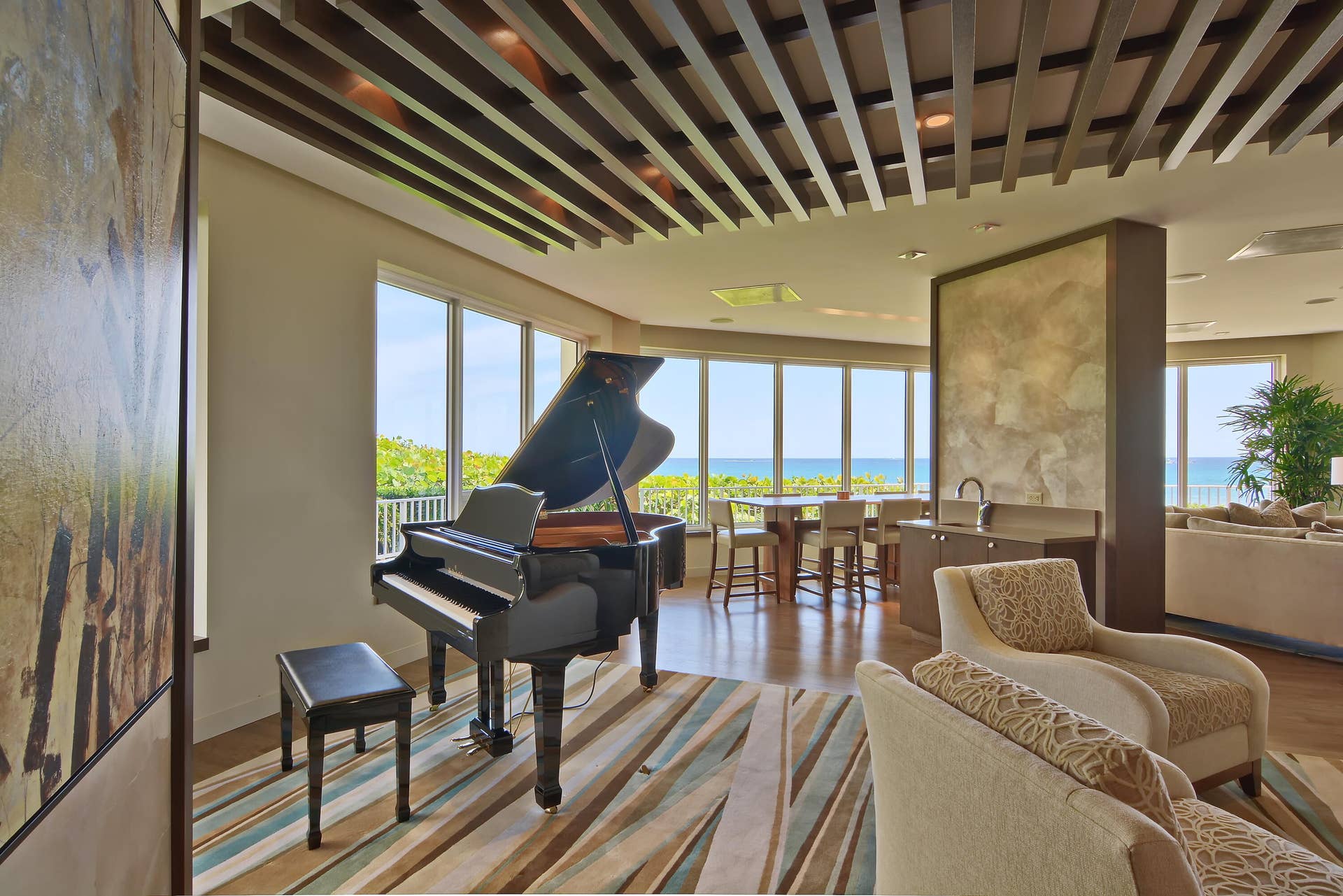 550 S Ocean Boulevard, #1205, Boca Raton, FL 33432 Social Room Grand Piano
