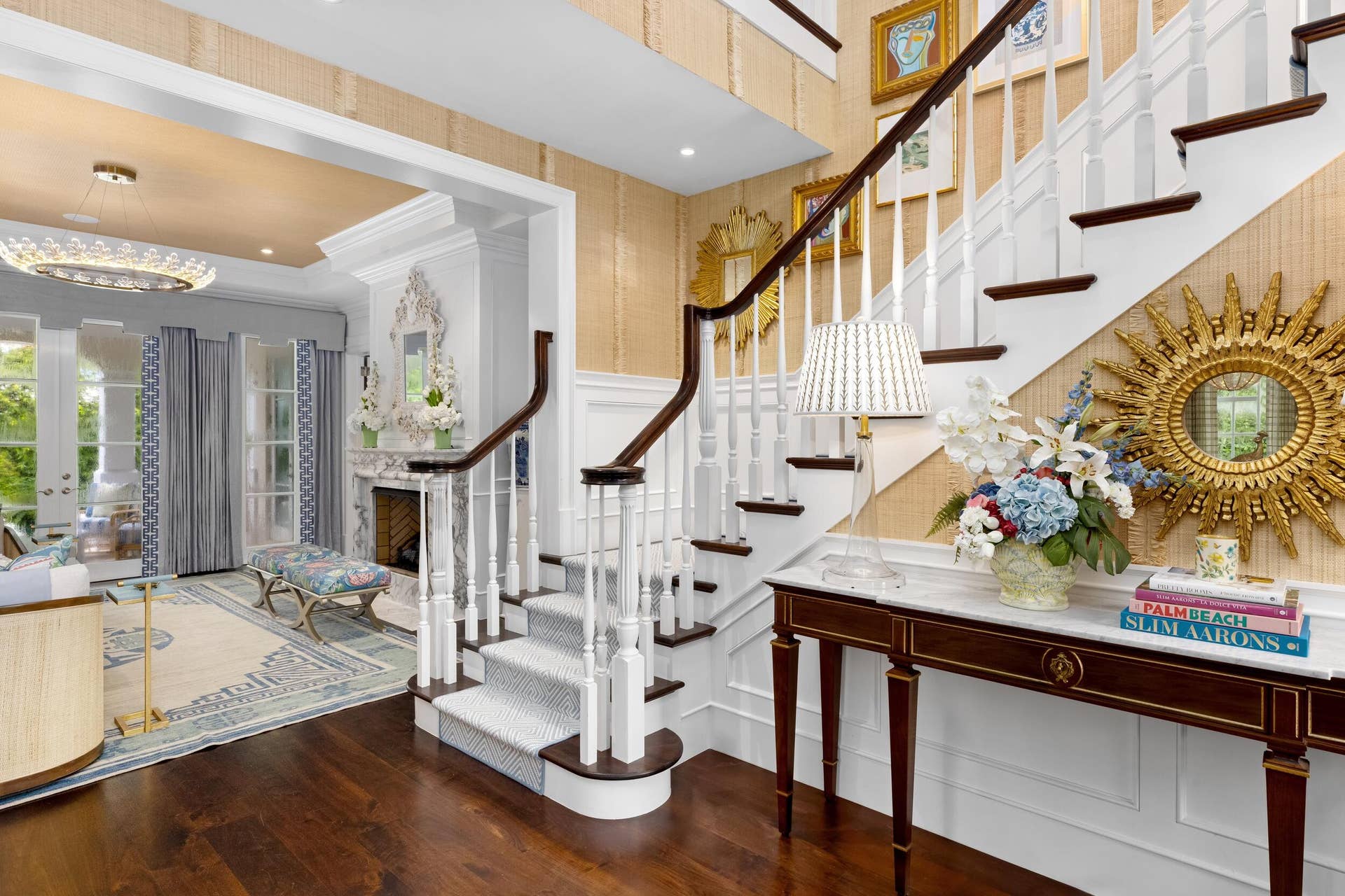 253 Jamaica Lane, Palm Beach, FL 33480 Foyer to Living Room