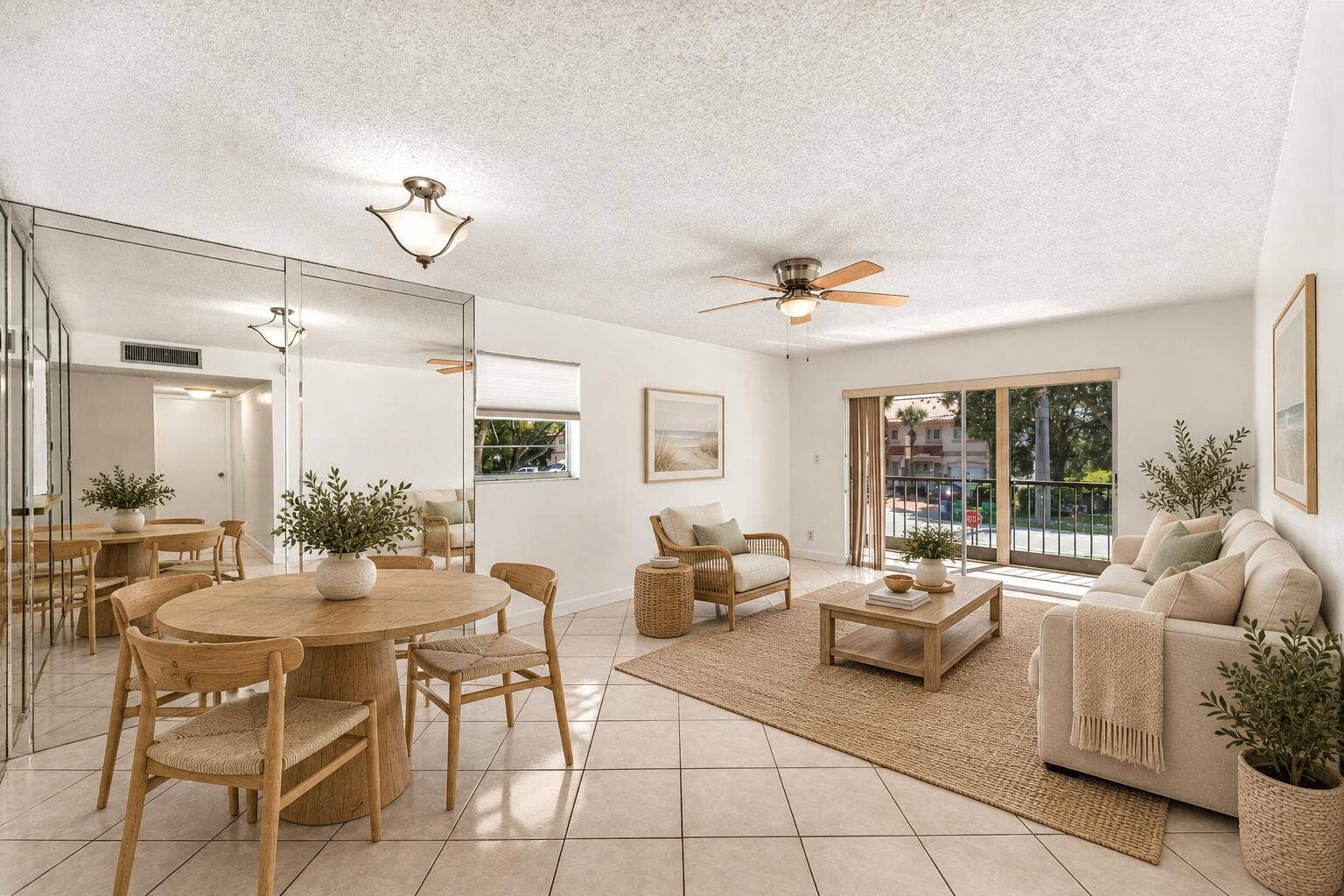 Warm Coastal Condo Living