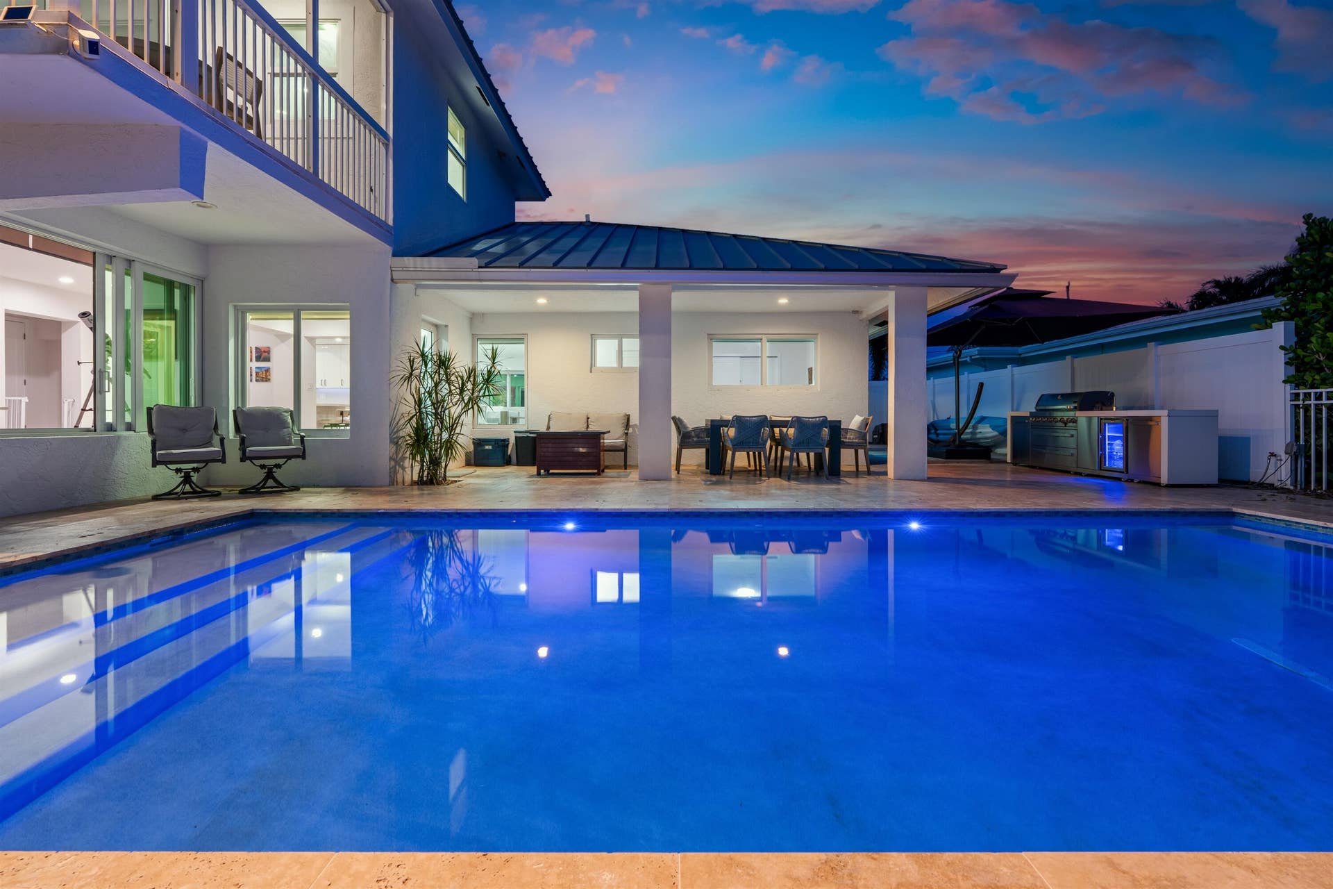120 SE 12th Court, Pompano Beach, FL 33060 POOL_TO_REAR_STRAIGHT_SUNSET