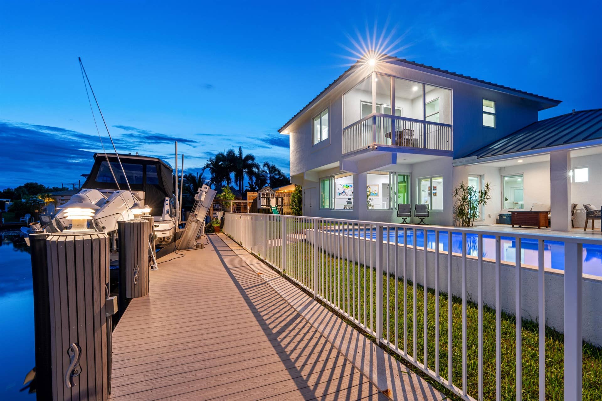 120 SE 12th Court, Pompano Beach, FL 33060 REAR_ANGLE_LEFT_SUNSET