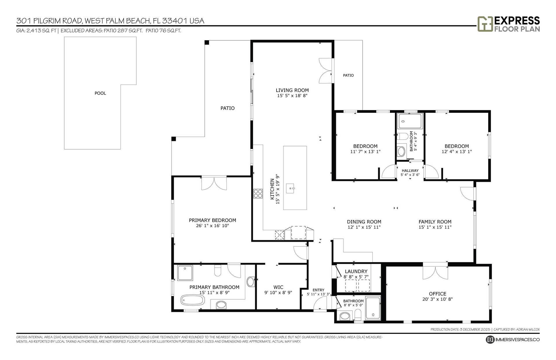301 Pilgrim Road, West Palm Beach, FL 33405 301 pilgrim floor plan