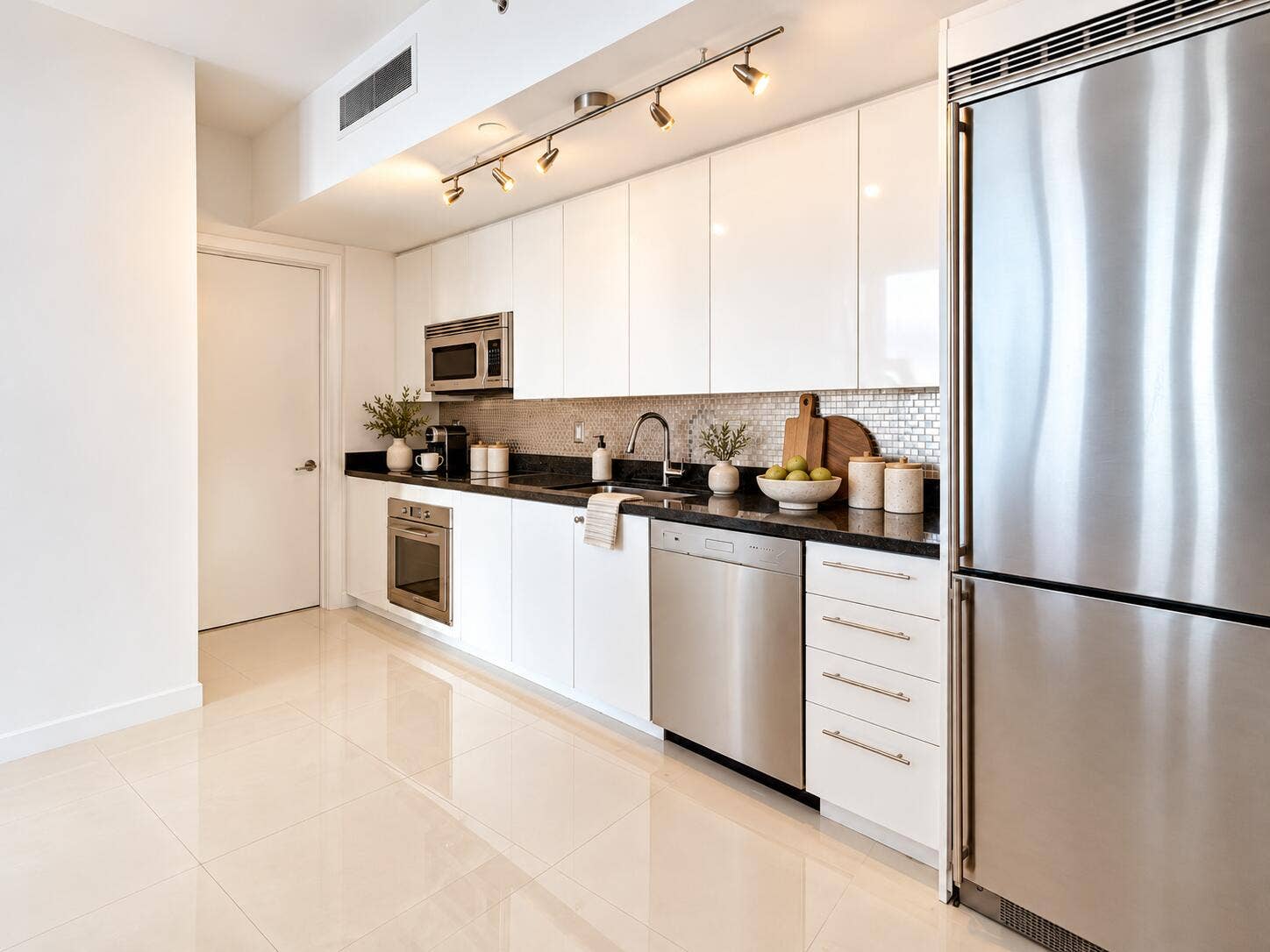 92 SW 3rd Street, #4006, Miami, Miami, FL 33130 Kitchen - digitally staged