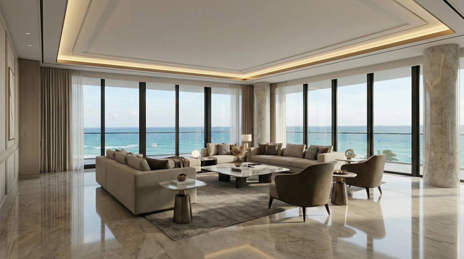 3319 N OCEAN Drive, #608, Hollywood, FL 33019 living rooms 5