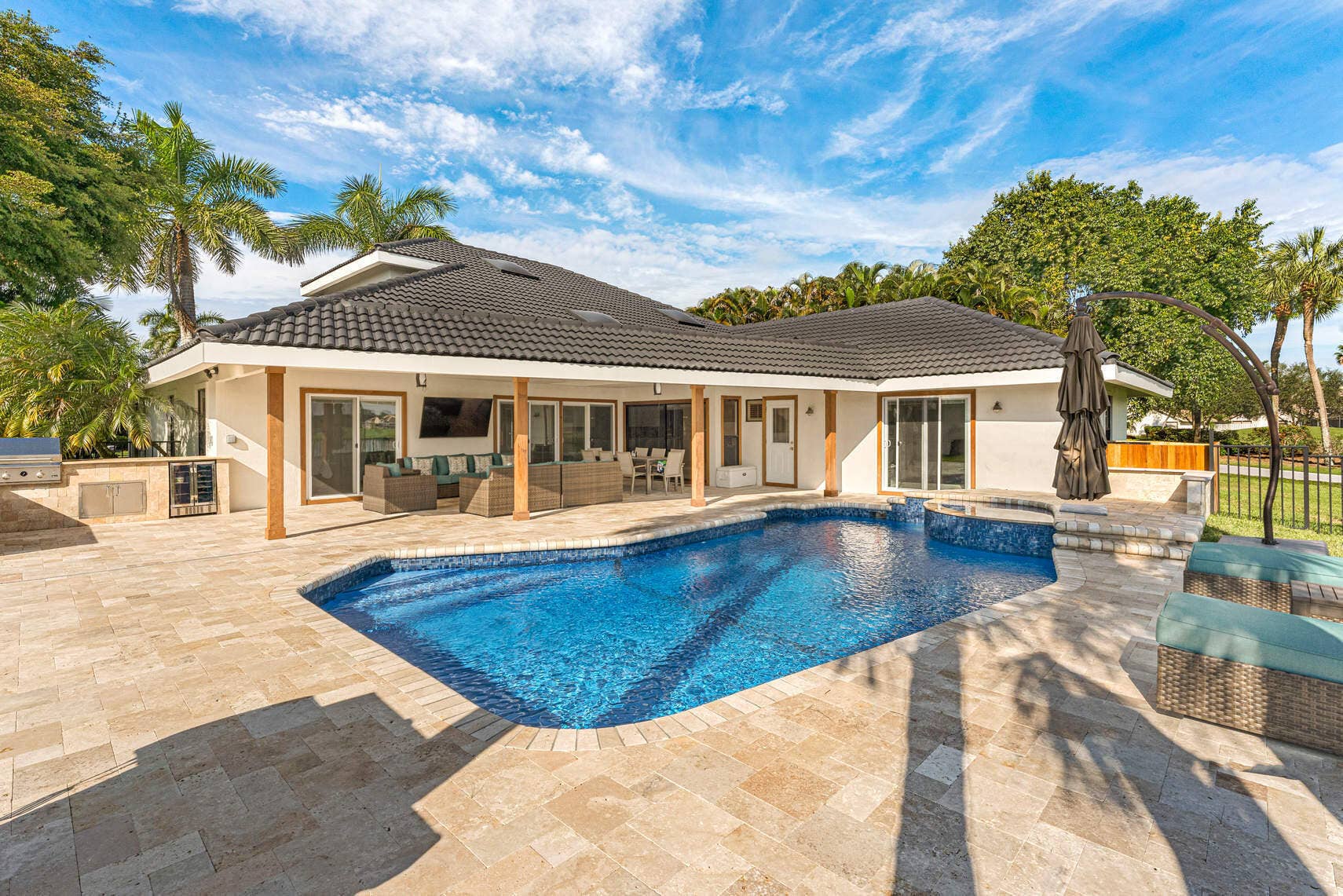 17950 MILBURN Way, Boca Raton, Boca Raton, FL 33498 pool and yard