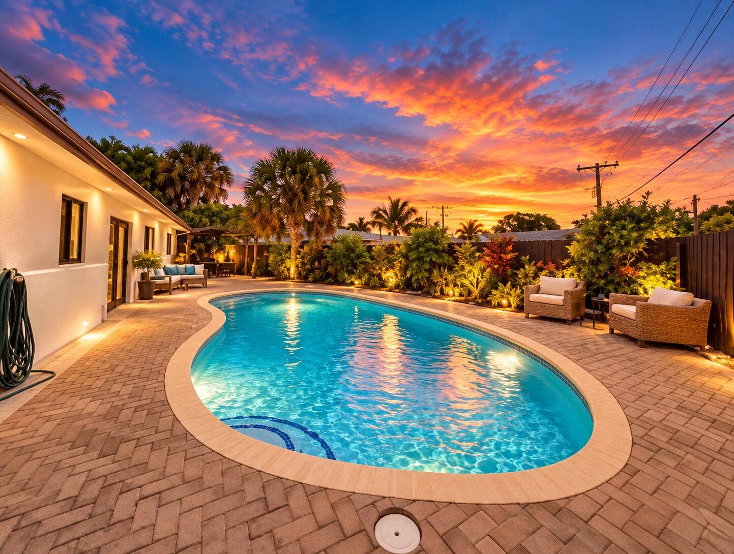 Tropical Twilight Pool Retreat