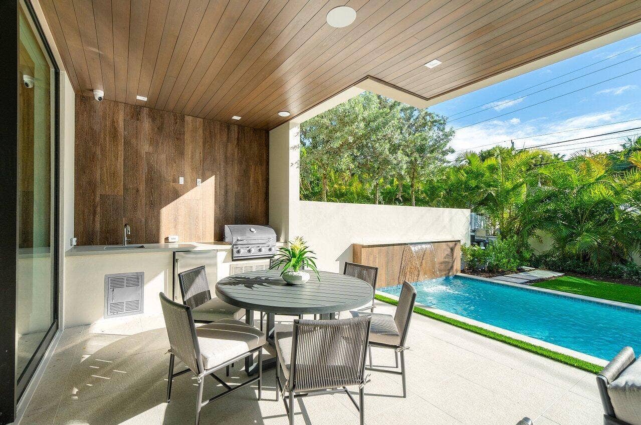 Summer Kitchen Featuring Built In BBQ