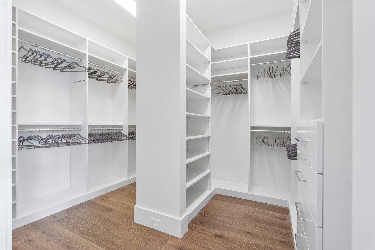 His & Hers Walk-In Closet