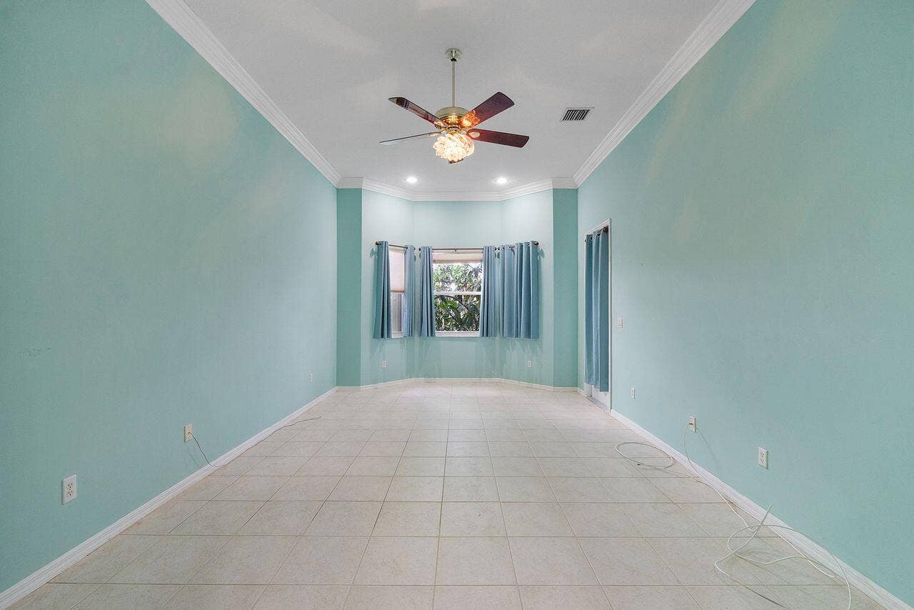 Very spacious and door leads to screened patio