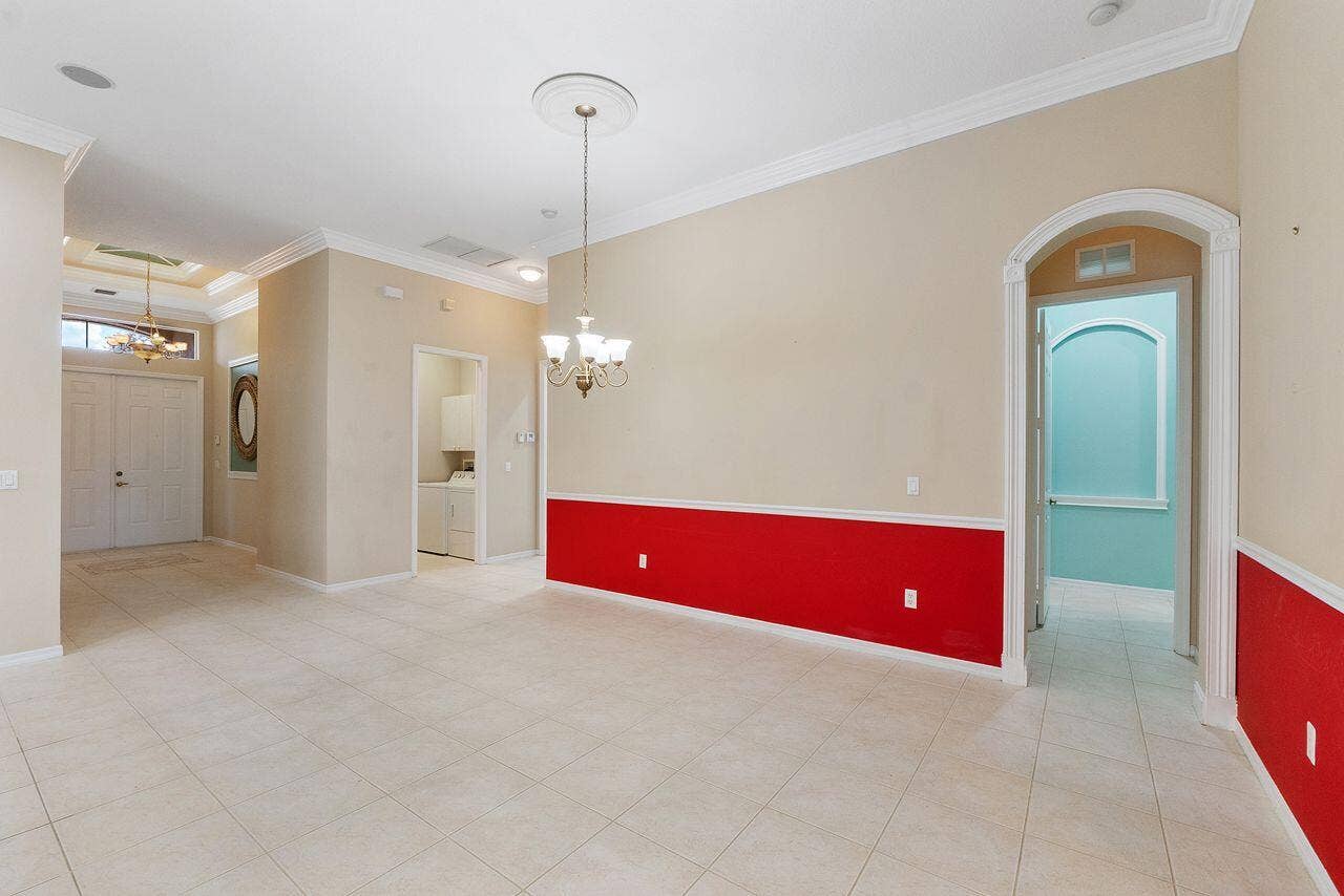 Spacious dining room