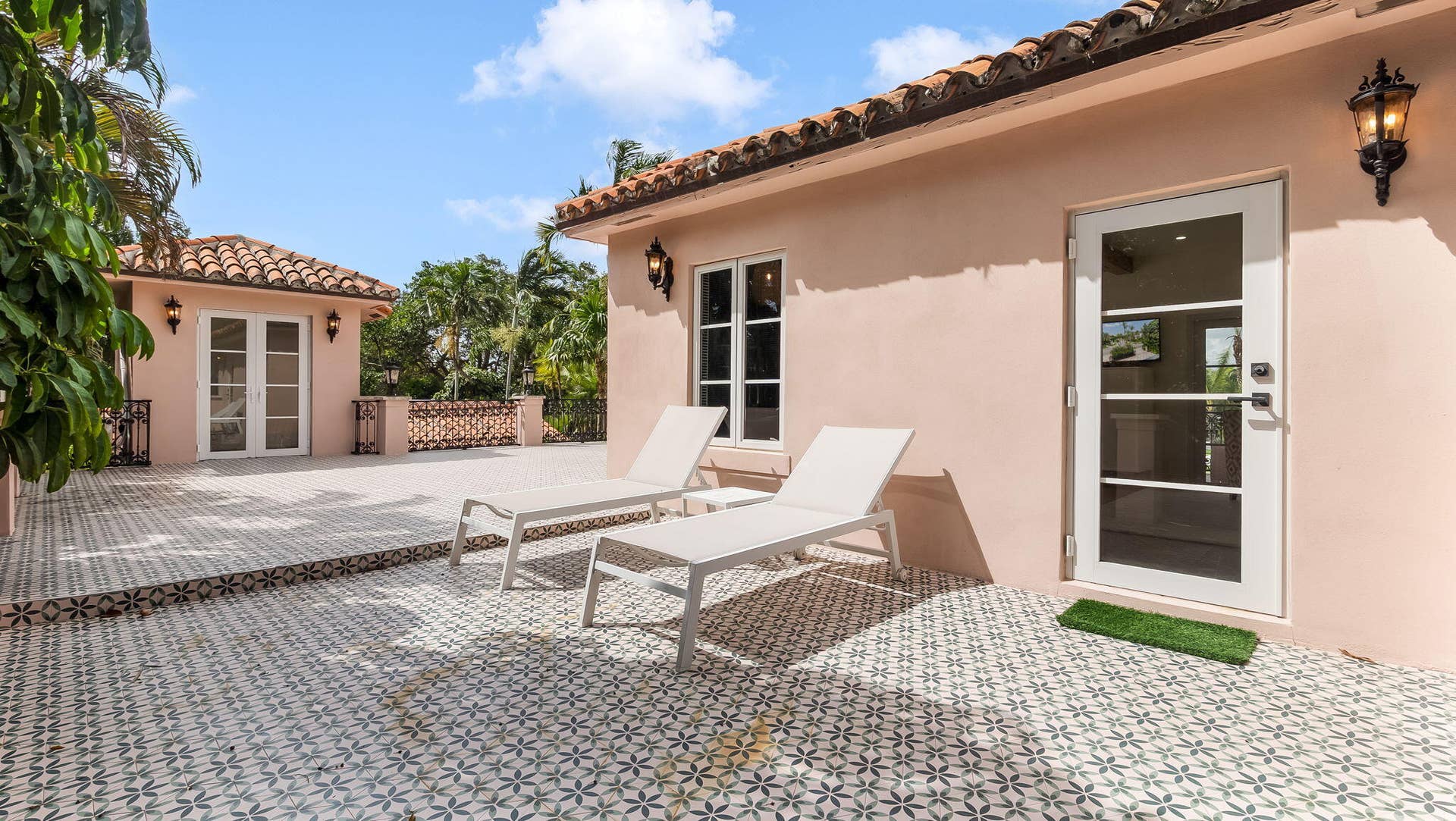 130 CARDINAL Avenue, Boca Raton, FL 33486 Terrace entrance to 4th bedroom and bonus room