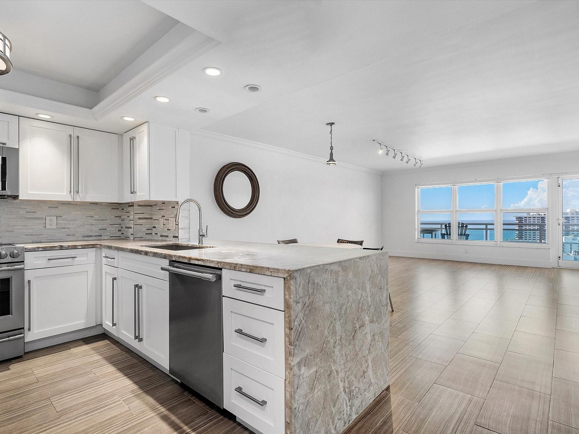 Kitchen and Living Room