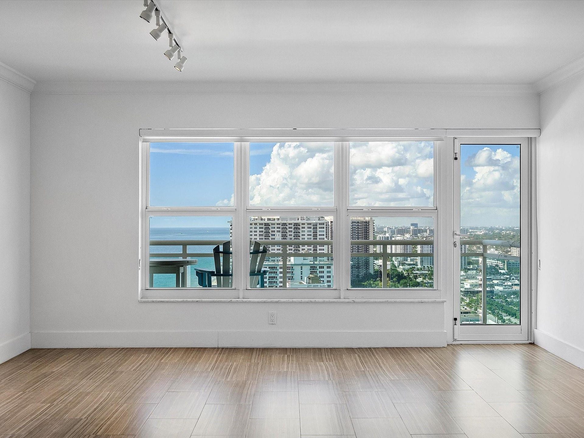 Living room with ocean views!