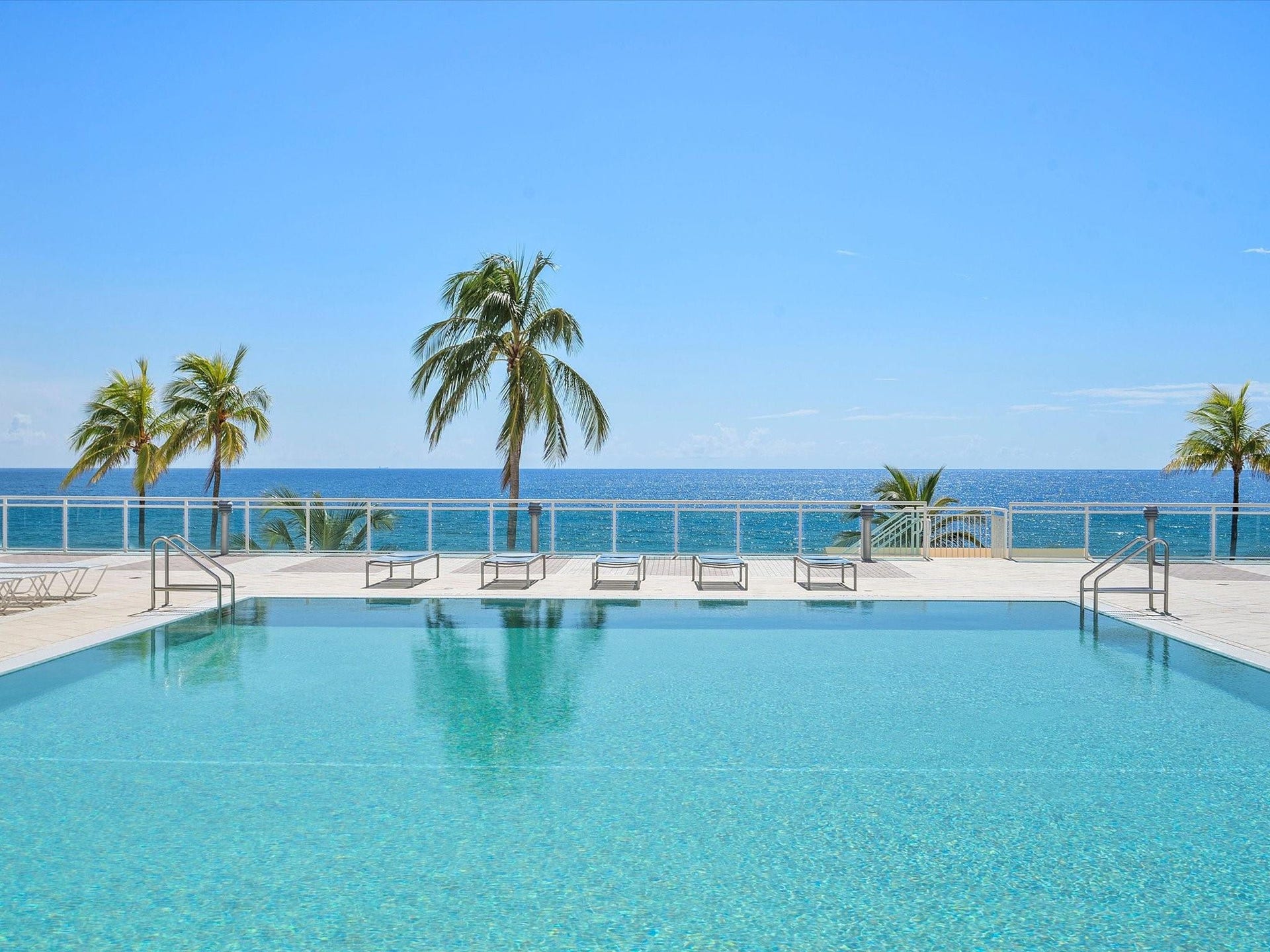 Heated pool overlooking the ocean!