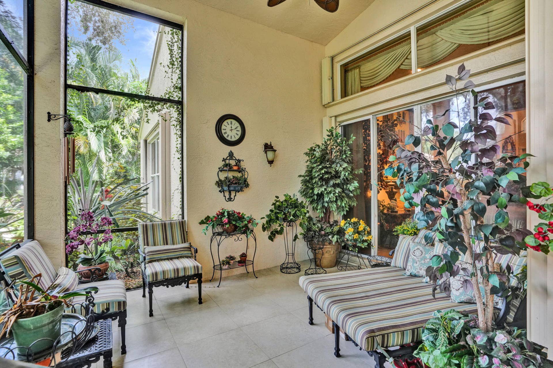 11733 CARDENAS Boulevard, Boynton Beach, FL 33437 Screened in Patio with View of Garden