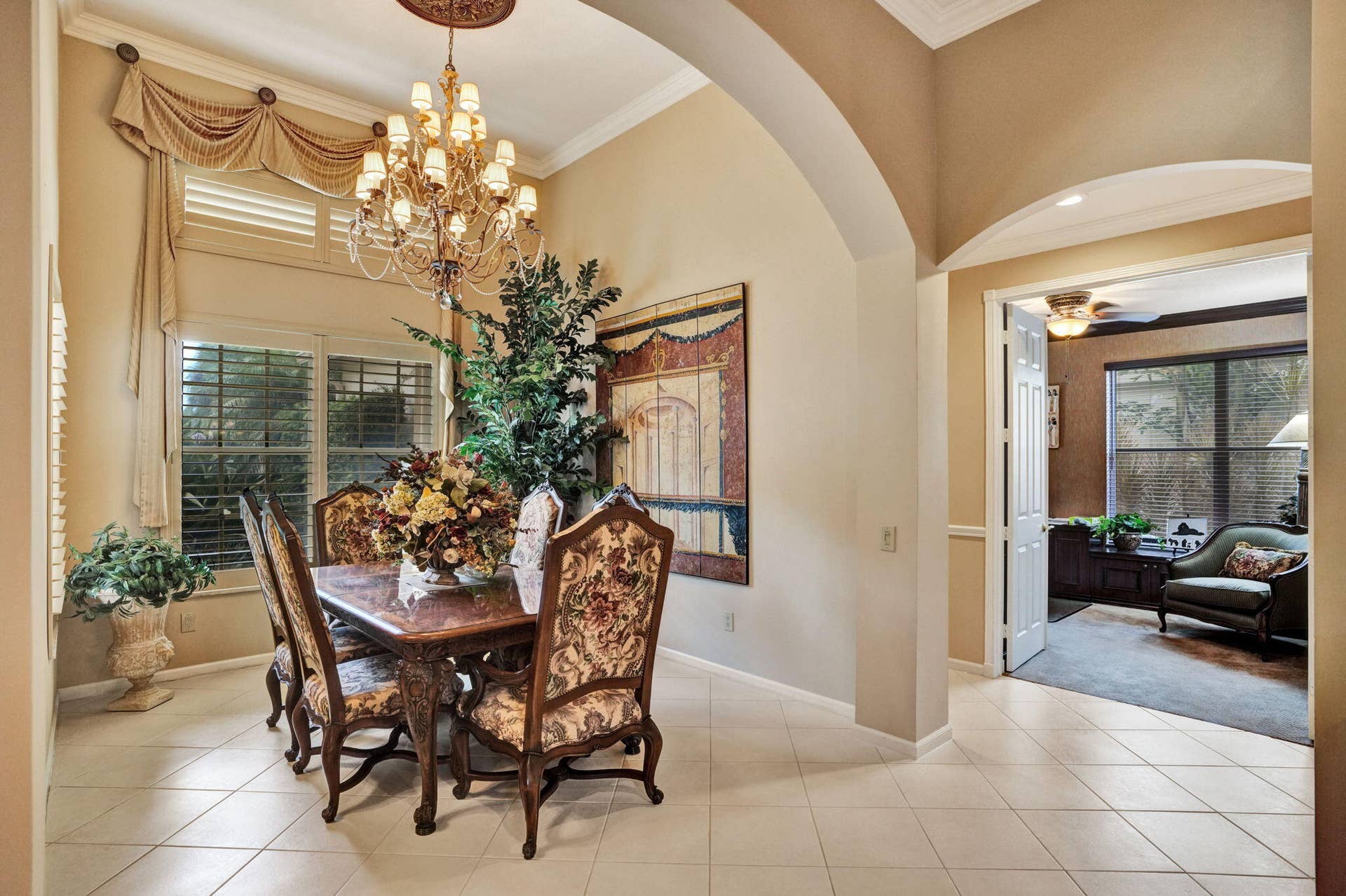 11733 CARDENAS Boulevard, Boynton Beach, FL 33437 Formal Dining Room with View of Third Bedroom, Office