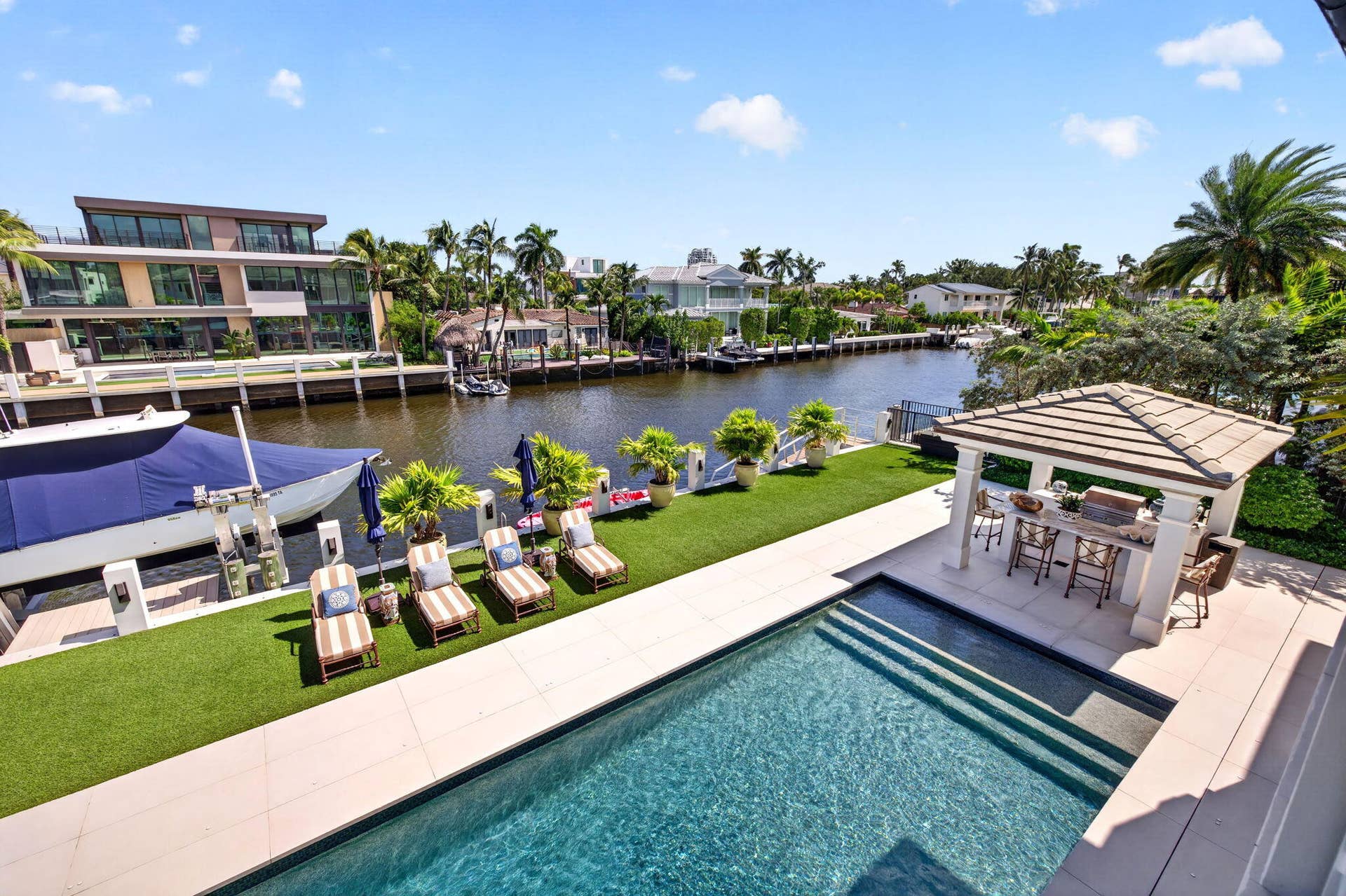 91_Pool and Waterfront from Above - View