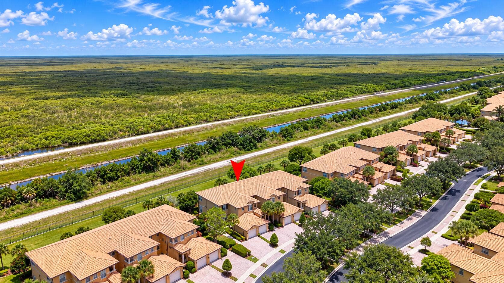 Townhomes Beside the Everglades Wetlands