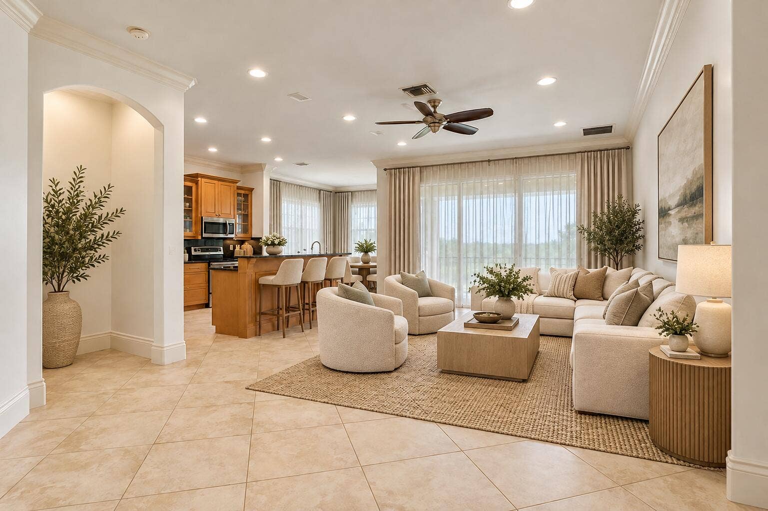 **DISCLAIMER:** photo has been digitally enhanced and virtually staged Images are for illustrative purposes only. Furnishings and accessories shown are not included in the sale.
