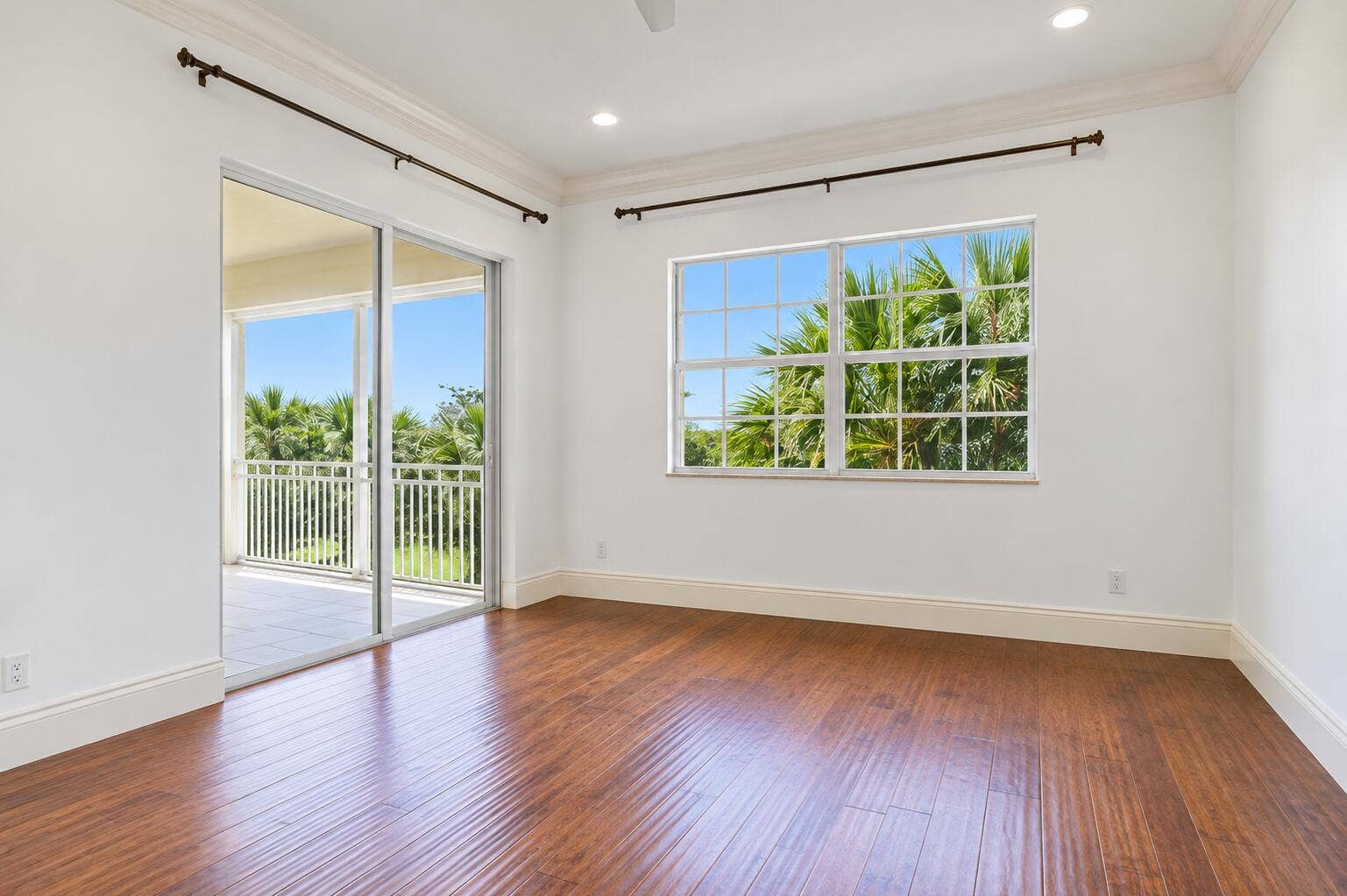Sunlit Tropical Empty Room