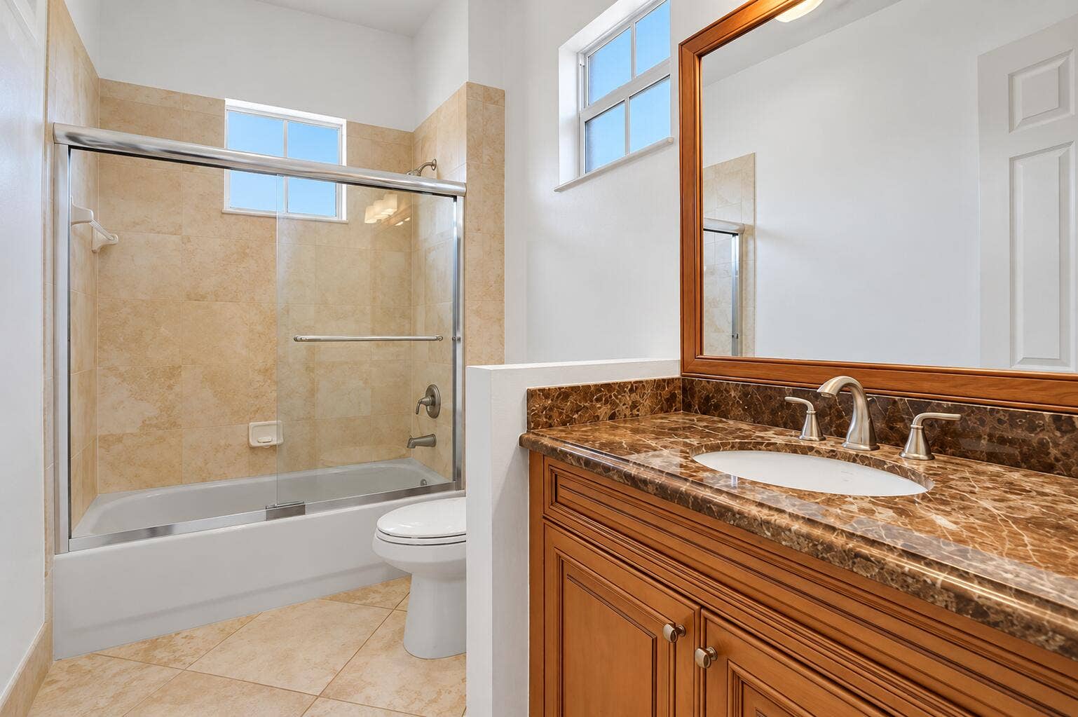 Bright Marble Bathroom Retreat
