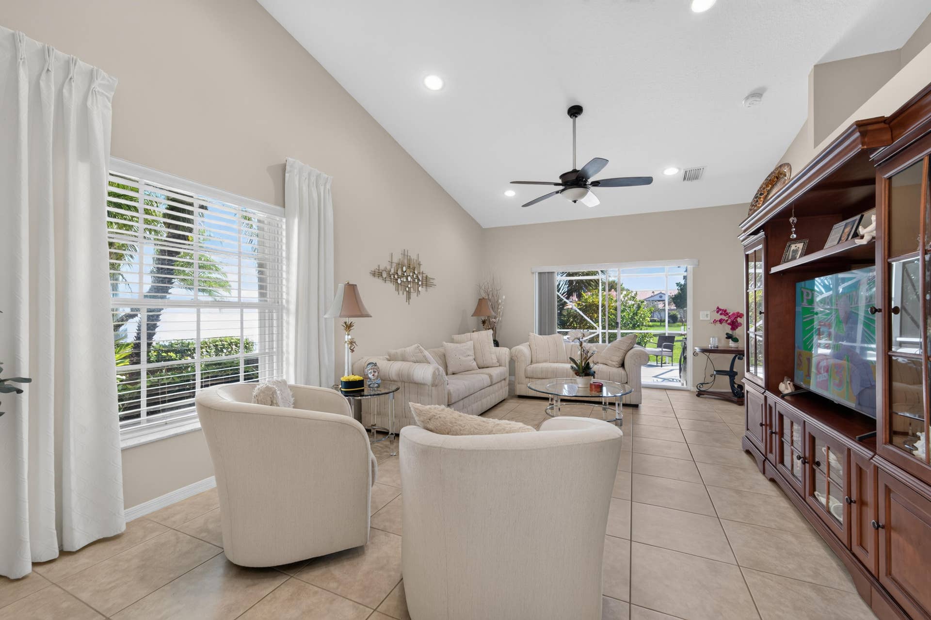 8116 Cormyour Way, Boynton Beach, FL 33472 All ceramic flooring, move in ready home, some furnish for sale separately.