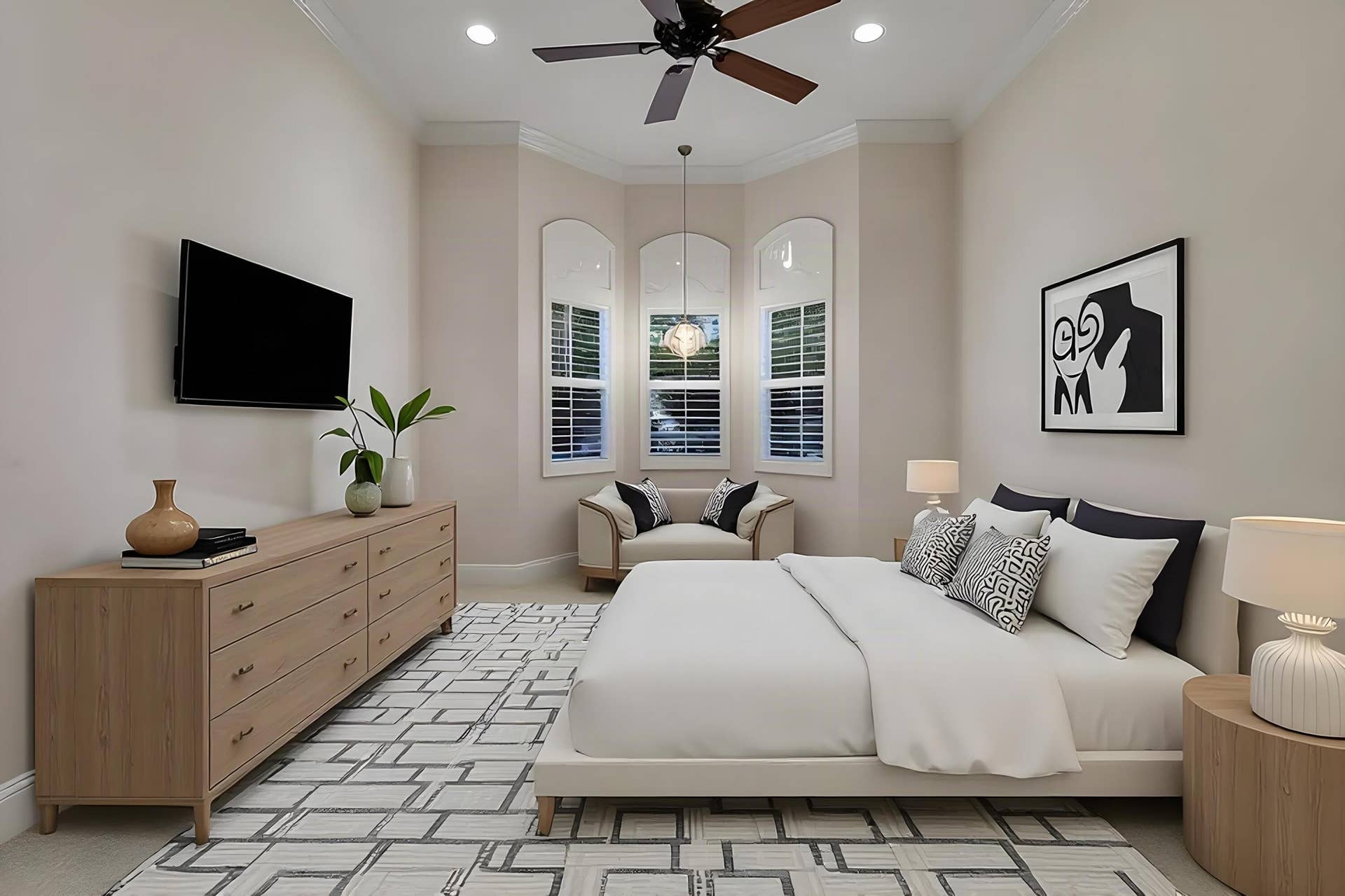 Guest Bedroom #1 Staged