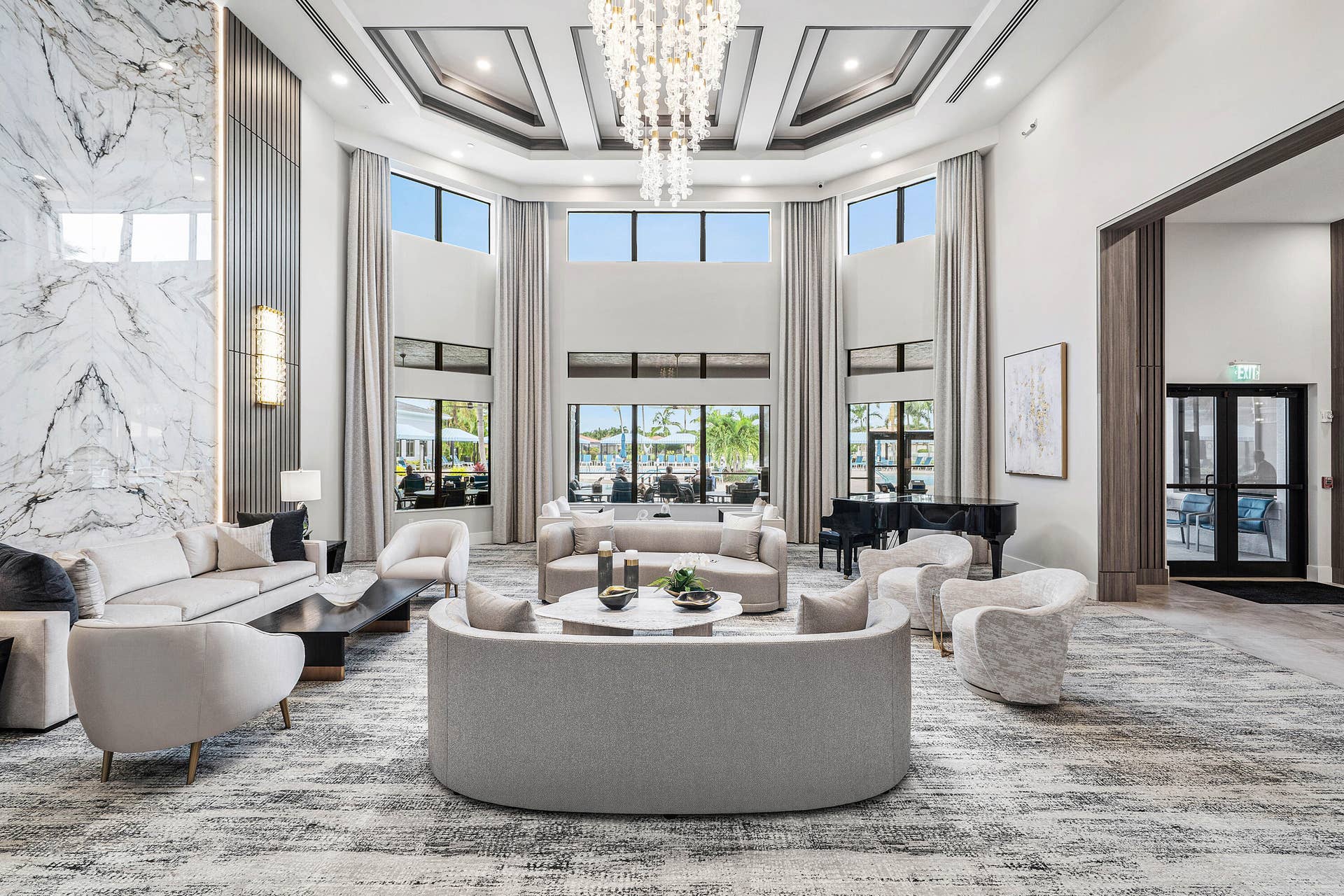 9100 GREENSTONE RIDGE Way, Boynton Beach, FL 33473 Clubhouse Lobby