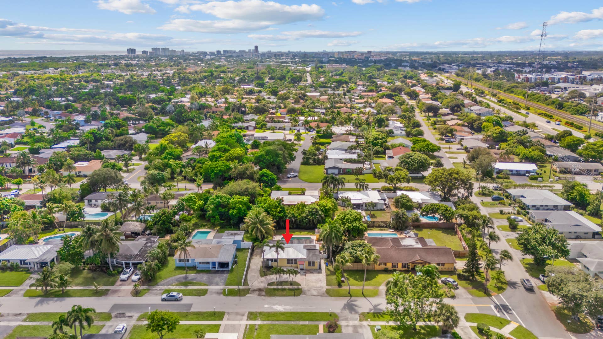 214 NE 28TH Road, Boca Raton, FL 33431 Aerial View