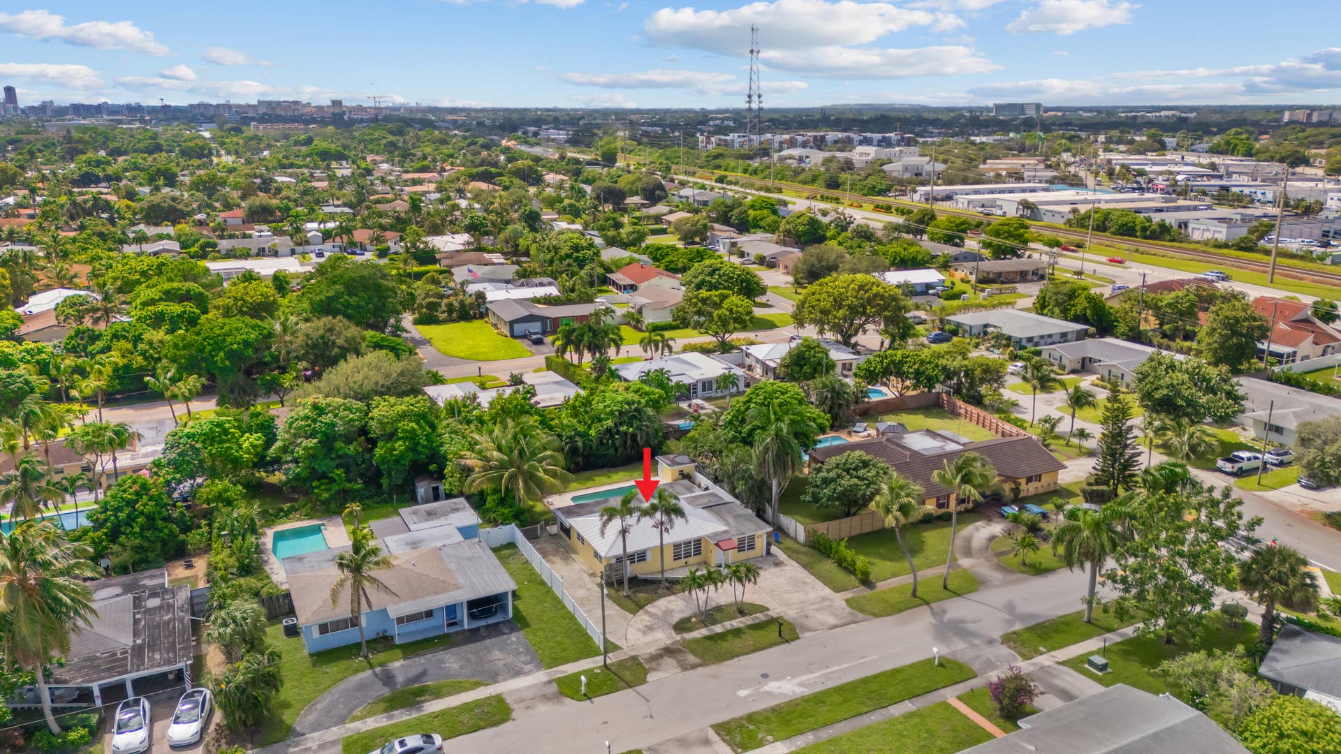 214 NE 28TH Road, Boca Raton, FL 33431 Aerial View