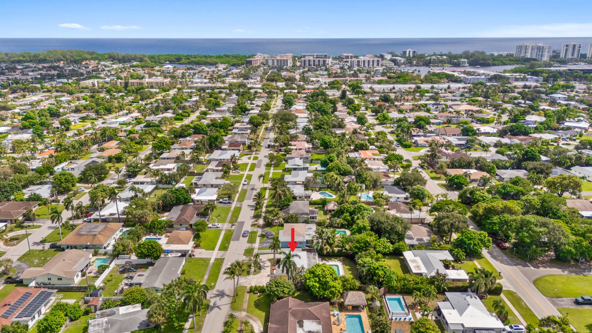 214 NE 28TH Road, Boca Raton, FL 33431 Aerial View