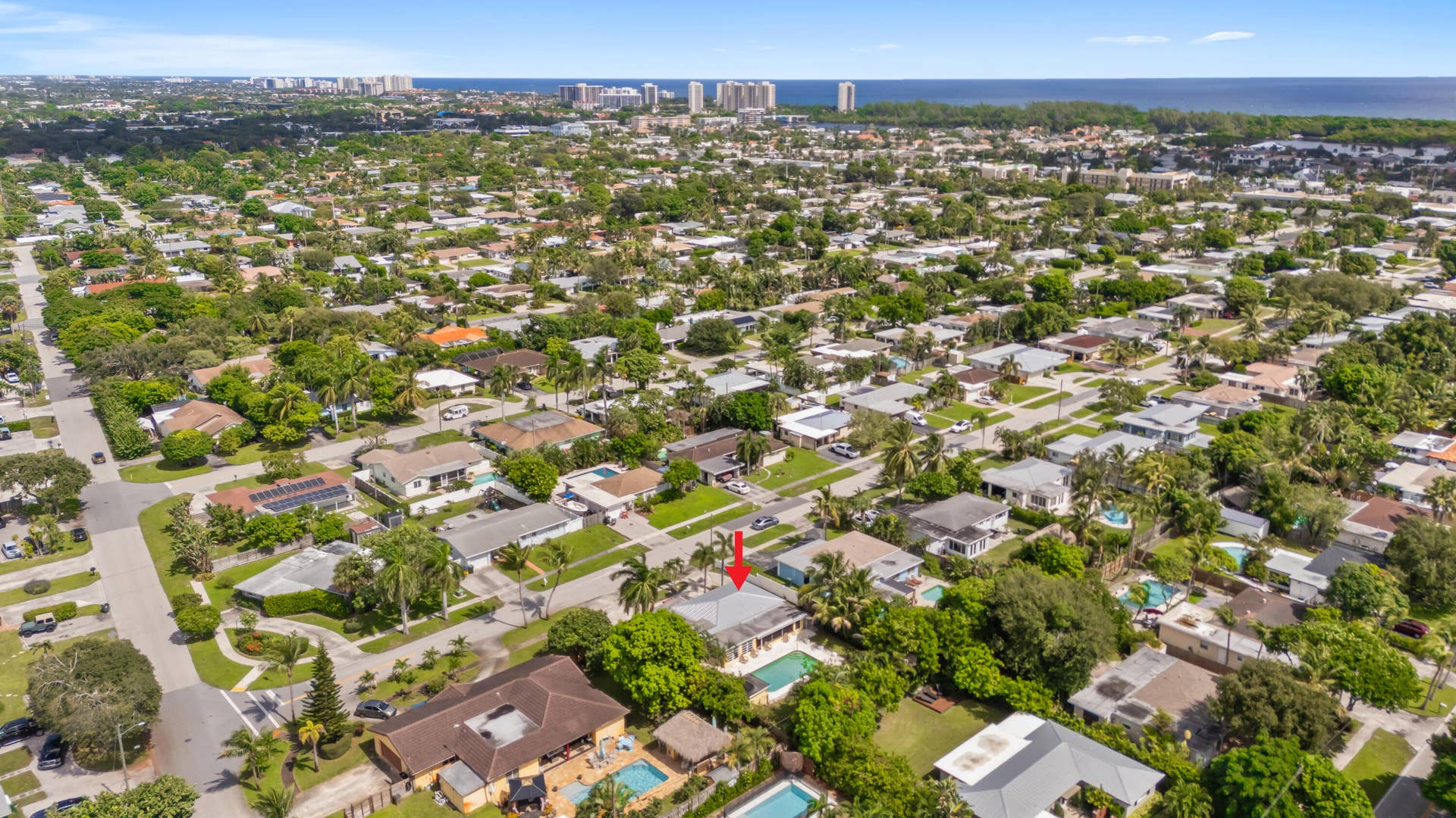 214 NE 28TH Road, Boca Raton, FL 33431 Aerial View