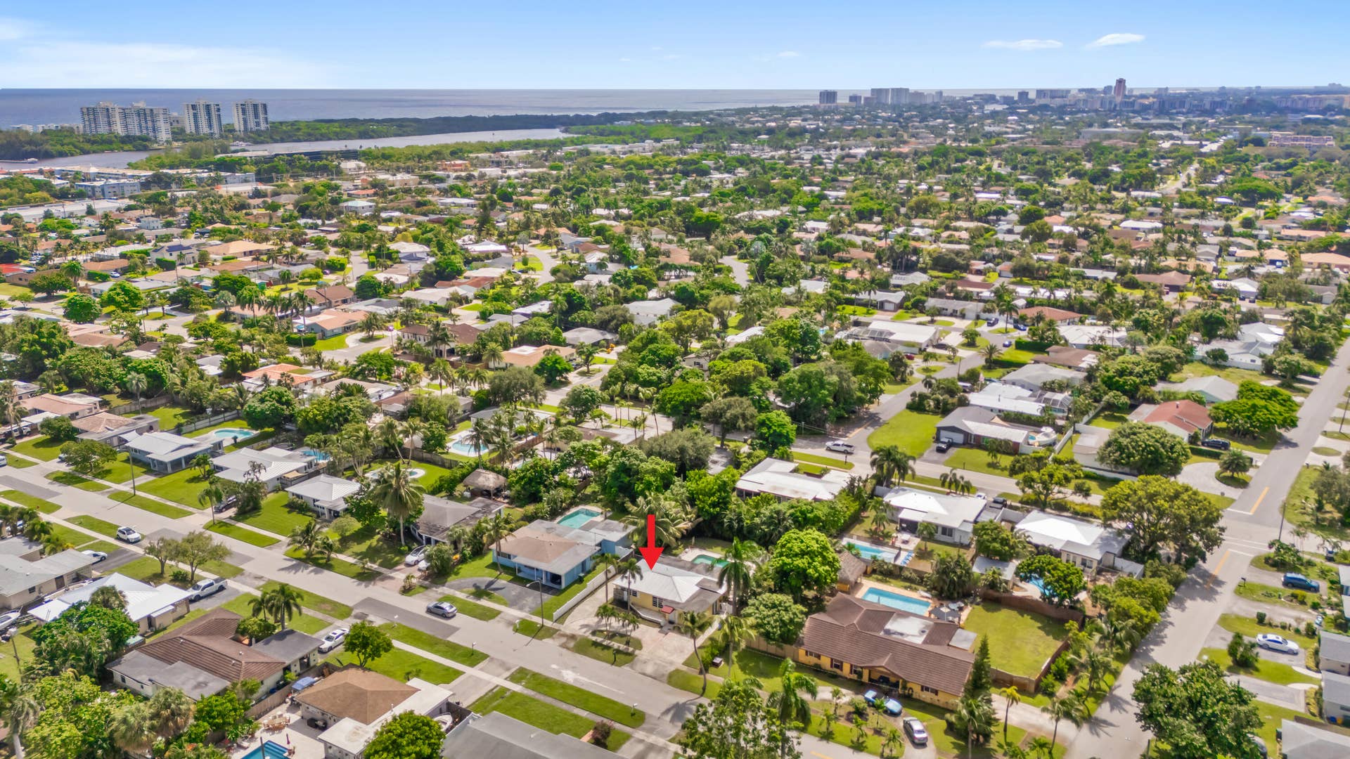 214 NE 28TH Road, Boca Raton, FL 33431 Aerial View
