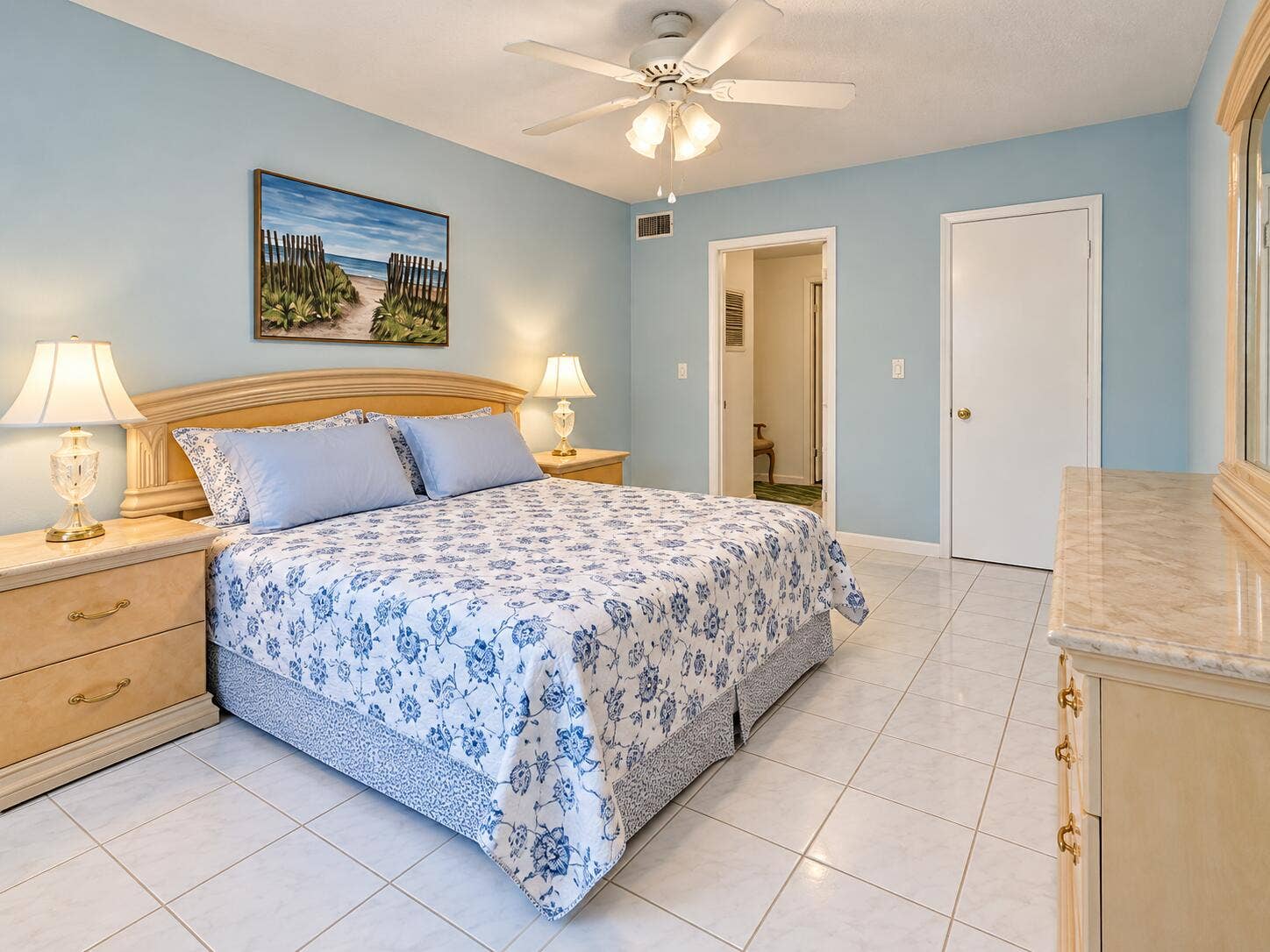 Coastal Blue Bedroom Retreat