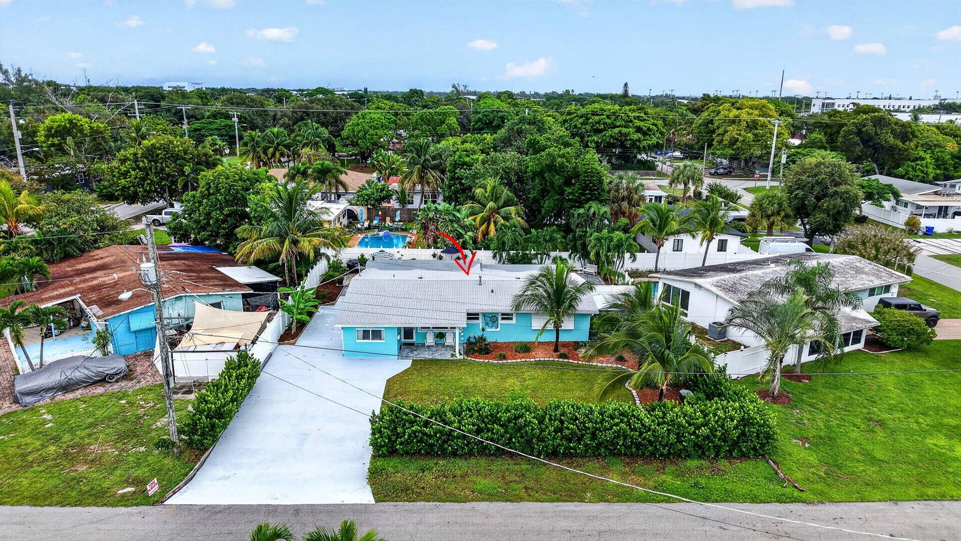Aerial of home