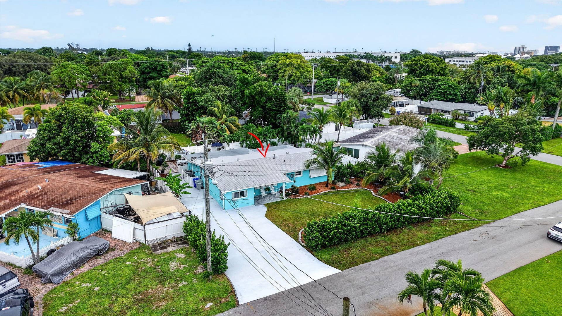 Aerial of home