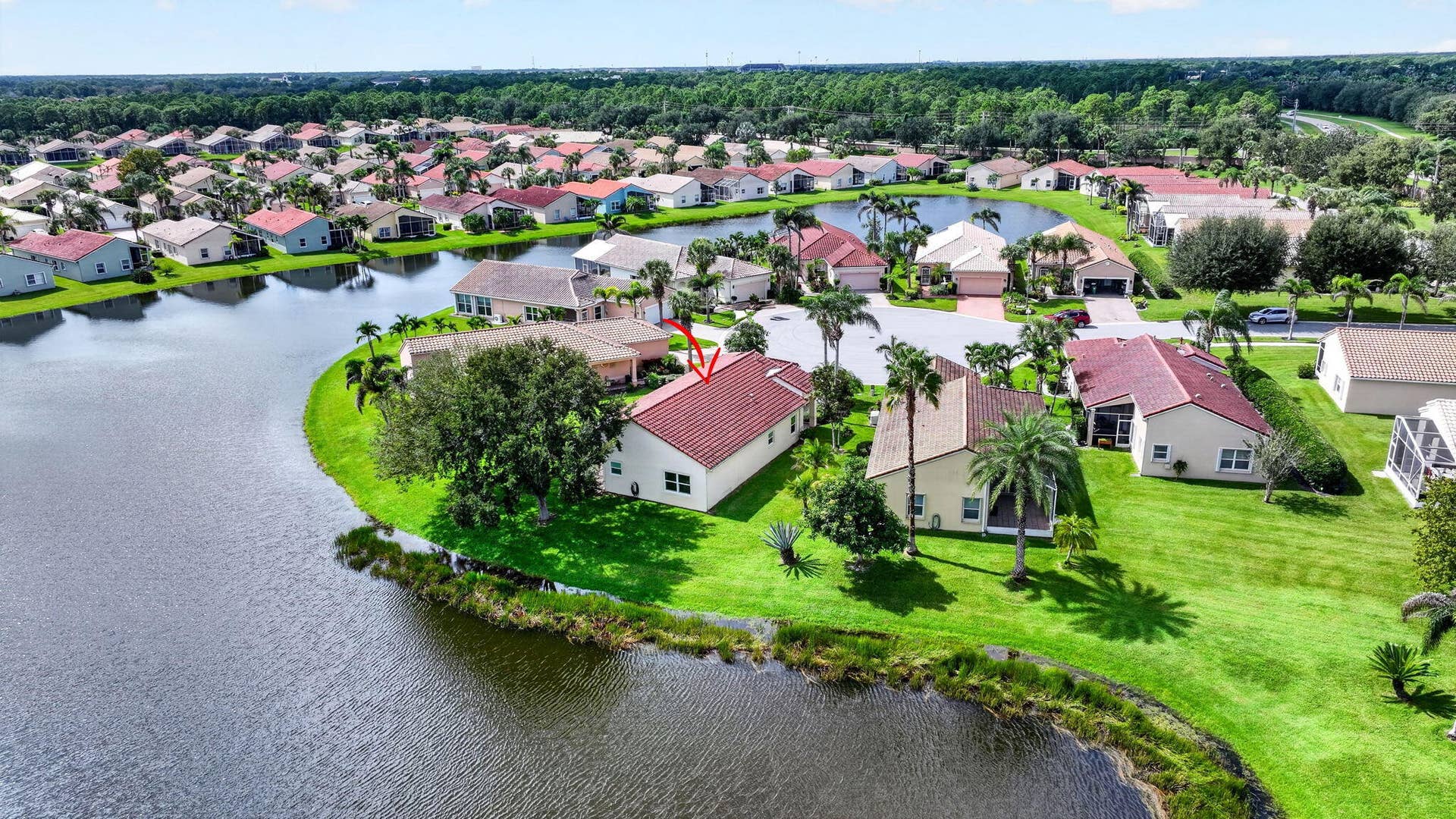 109 NW BAYCREST Court, Port St Lucie, FL 34986 Aerial View Back of Home