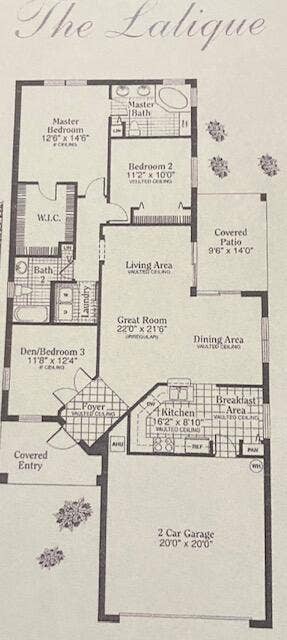 109 NW BAYCREST Court, Port St Lucie, FL 34986 Floor Plan