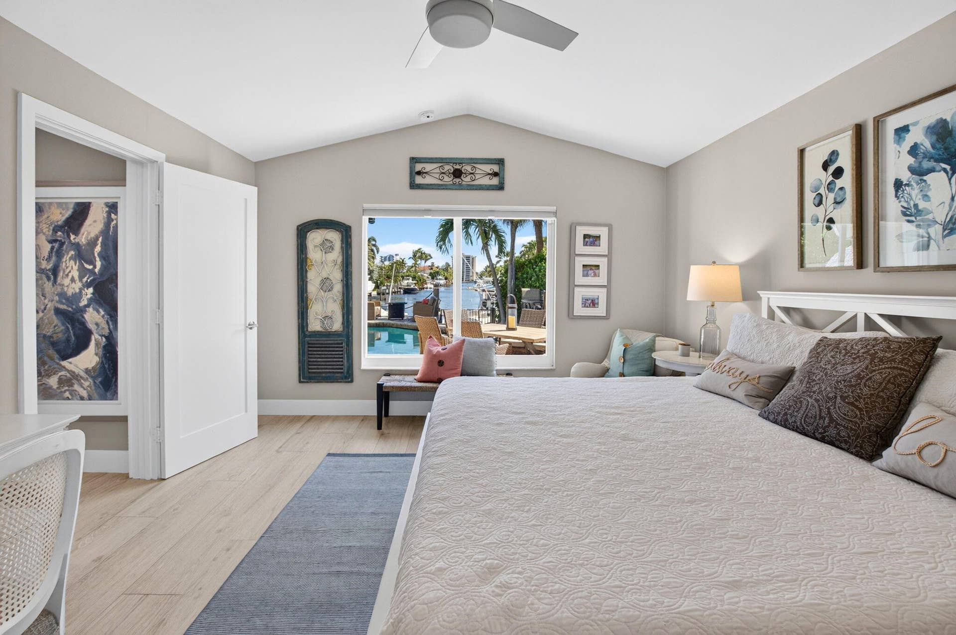 2321 SPANISH Trail, Delray Beach, FL 33483 BEDROOM WITH SPECTACULAR CANAL VIEWS