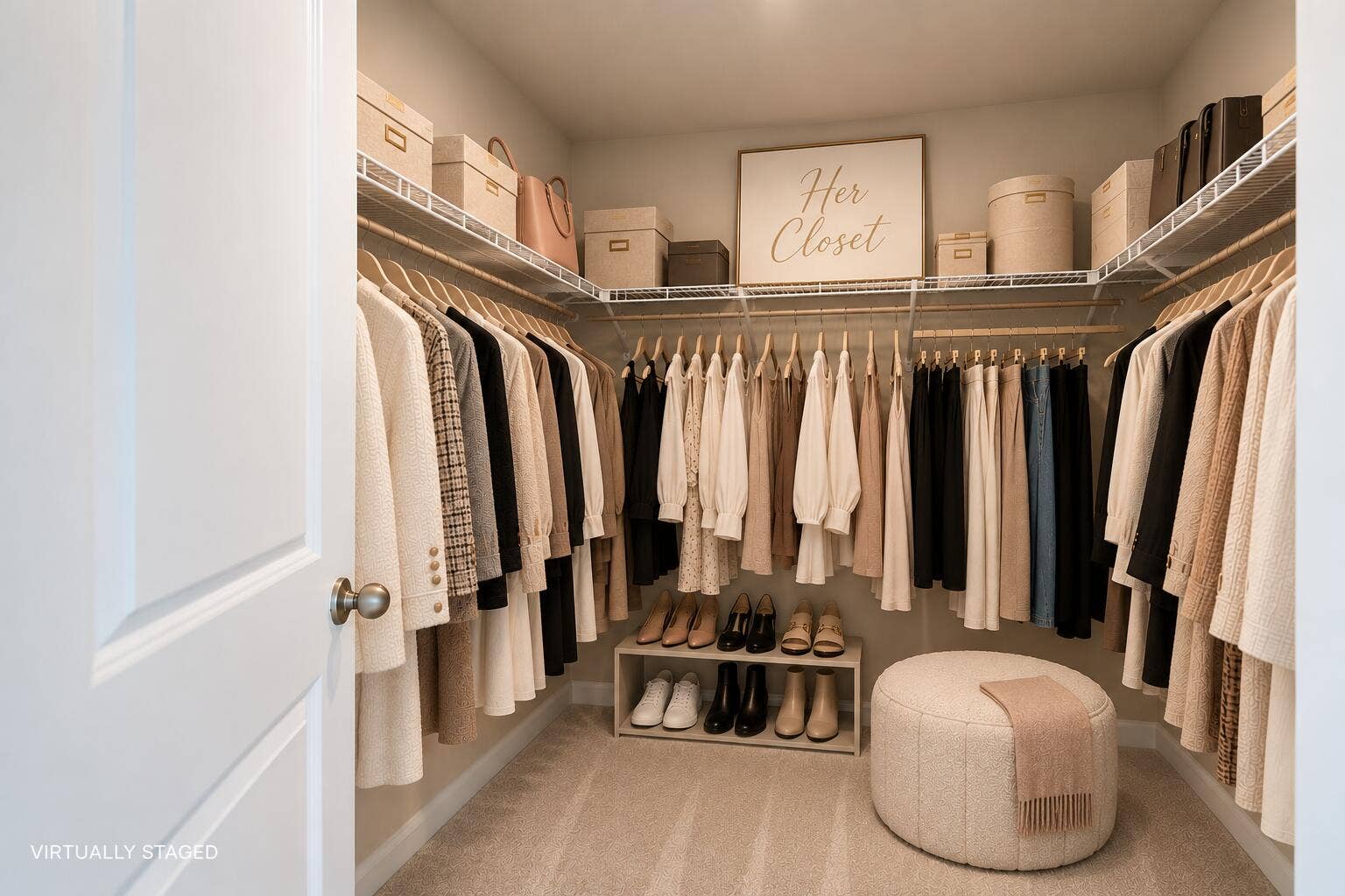6555 POMELLO Court, Vero Beach, FL 32967 Cozy Boutique-Style Walk-In Closet