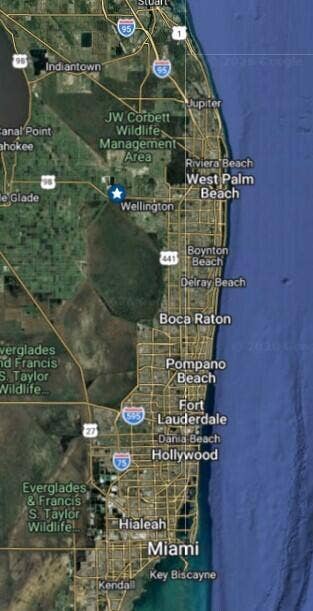 1115 TIMBER REAP Trail, The Acreage, FL 33470 aerial from pc 2