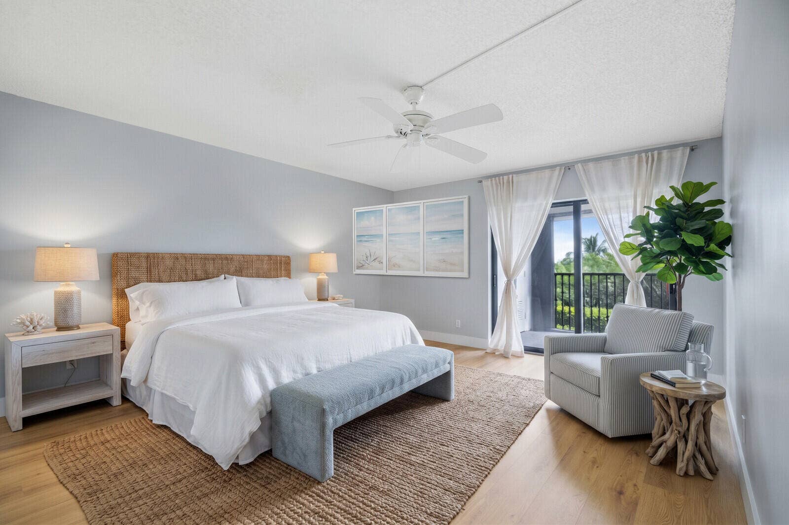 Virtually Staged Primary Bedroom