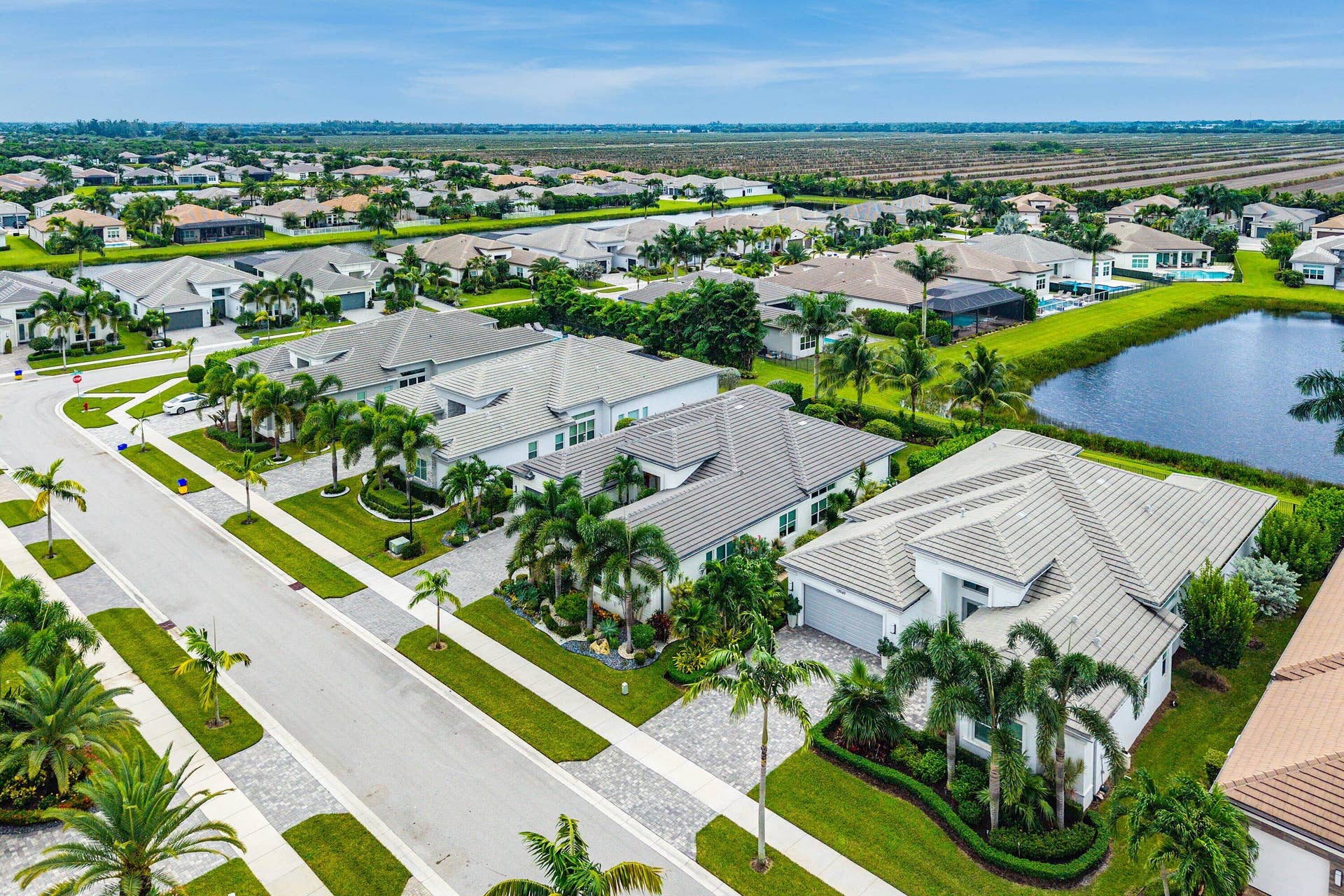 12953 VENETO SPRINGS Drive, Boynton Beach, FL 33473 Aerial View of House