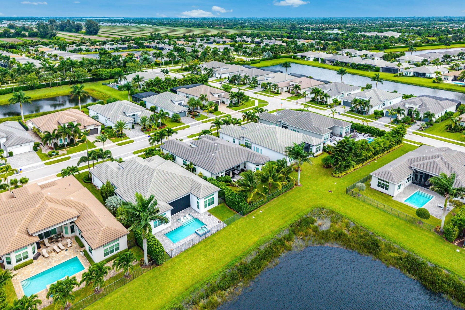 12953 VENETO SPRINGS Drive, Boynton Beach, FL 33473 Aerial View of House