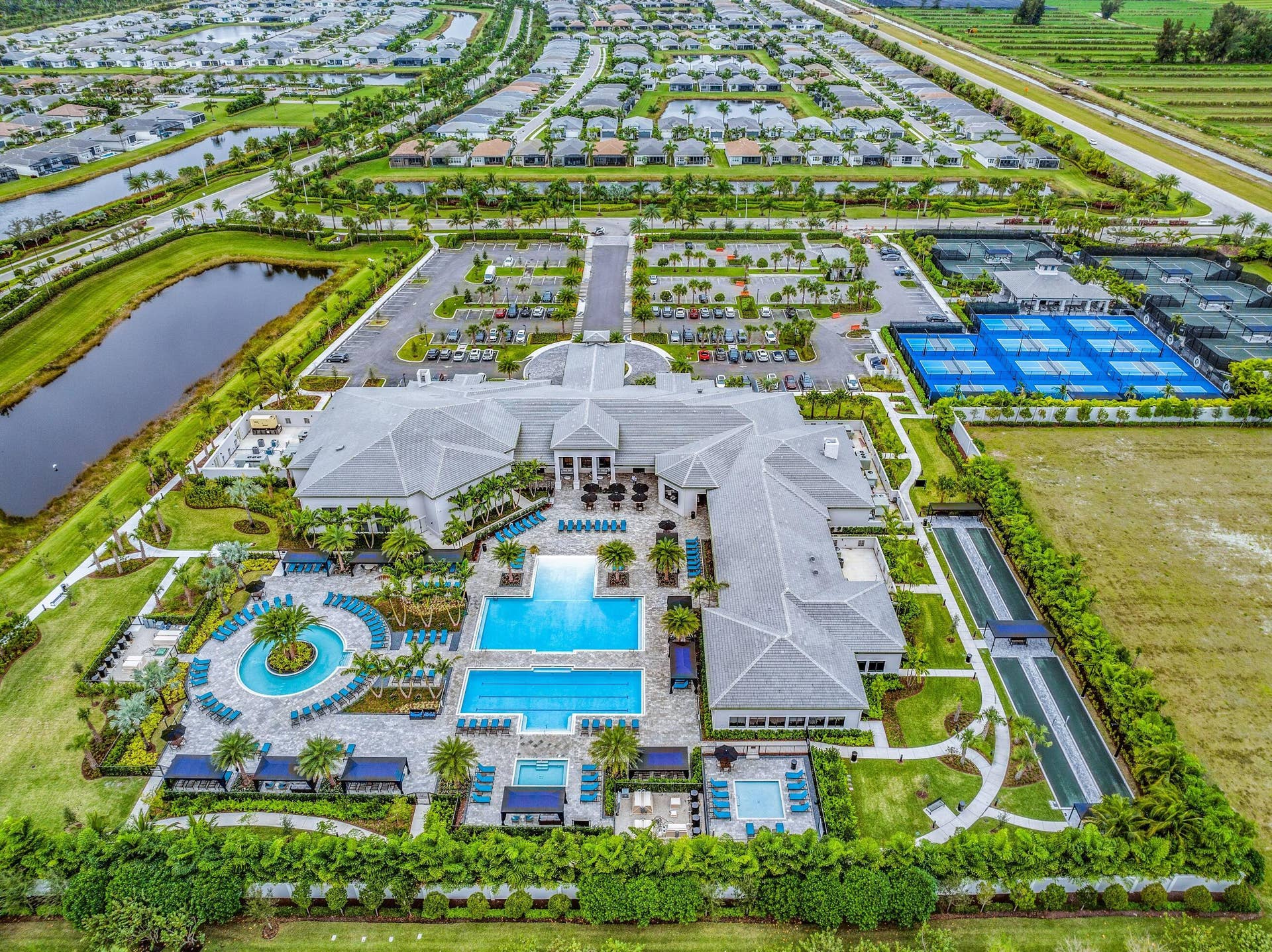 12953 VENETO SPRINGS Drive, Boynton Beach, FL 33473 Aerial View Of Clubhouse