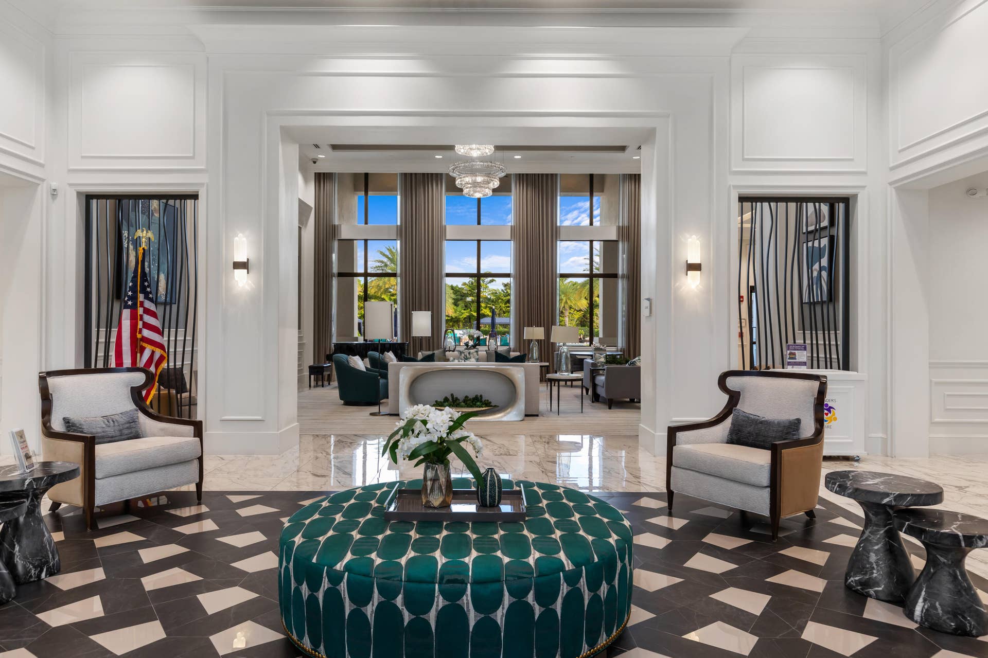 12953 VENETO SPRINGS Drive, Boynton Beach, FL 33473 First Class Interior Design And Furnishings For Clubhouse Entry